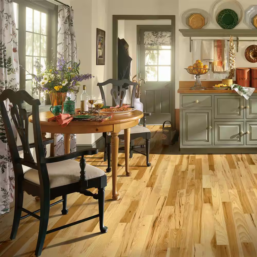 Plano Natural Hickory 3/4 In. T X 2-1/4 In. W Smooth Solid Hardwood Flooring (20