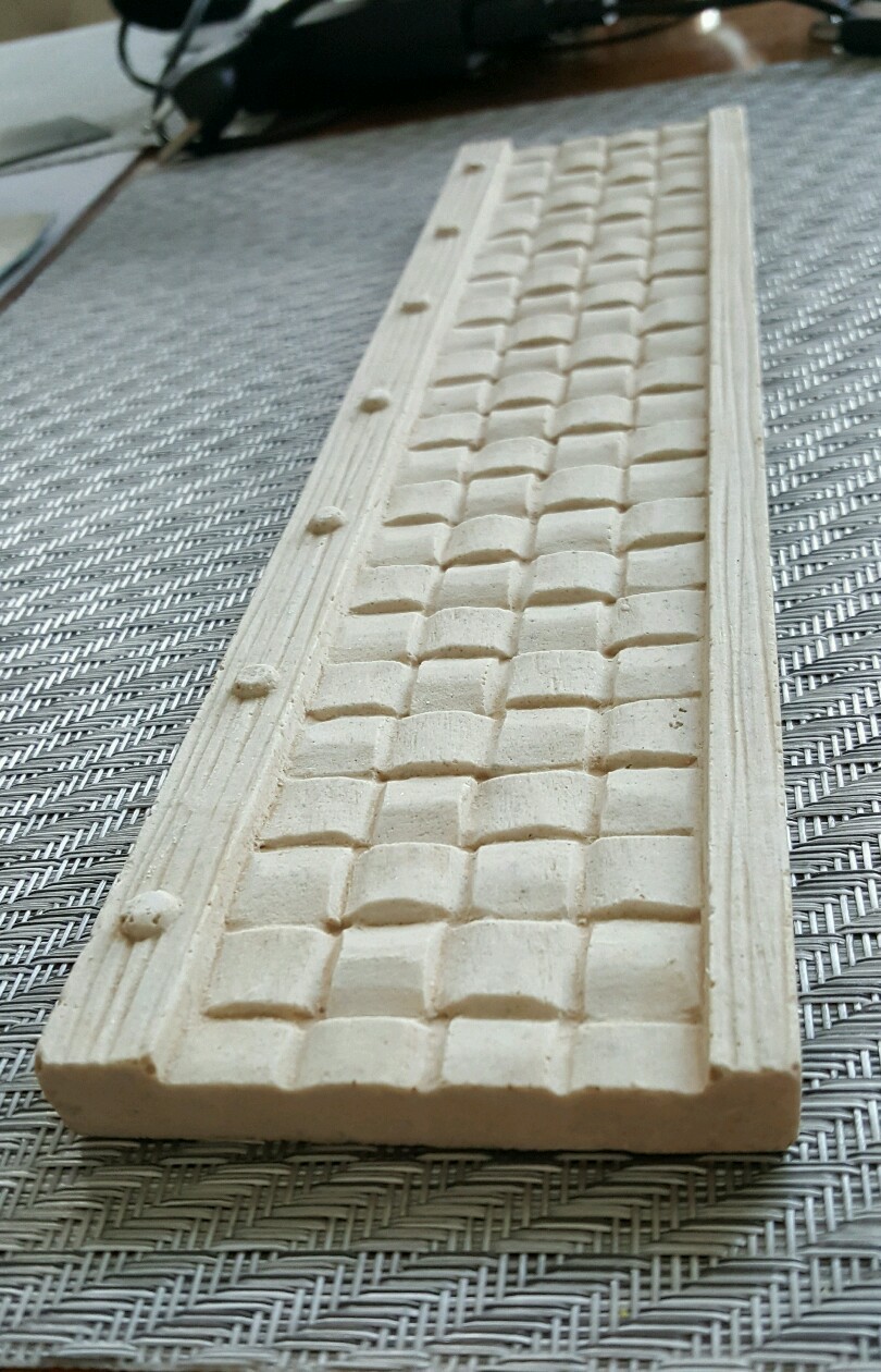 New Decorative Listello Composite Tile Border Feature Off White Basket weave