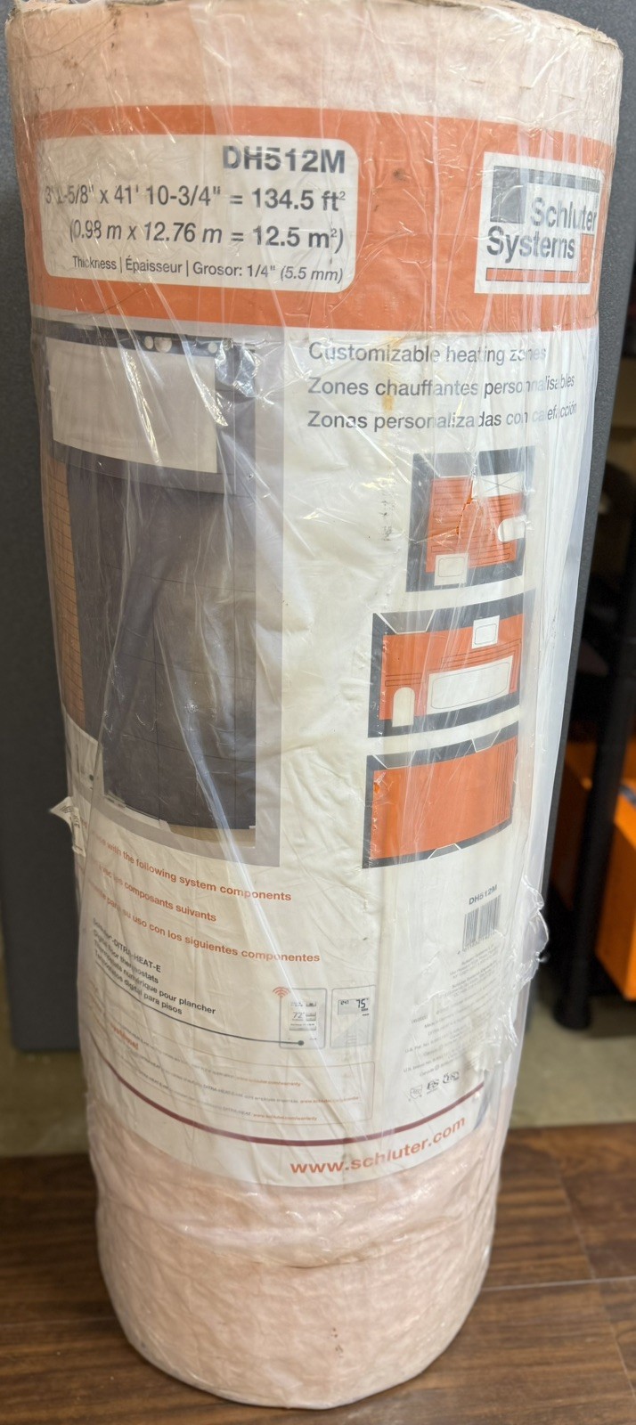 Schlüter DH512M 3 ft. 2-5/8 in. x 41 ft. 10-3/4 in. Uncoupling Membrane Roll