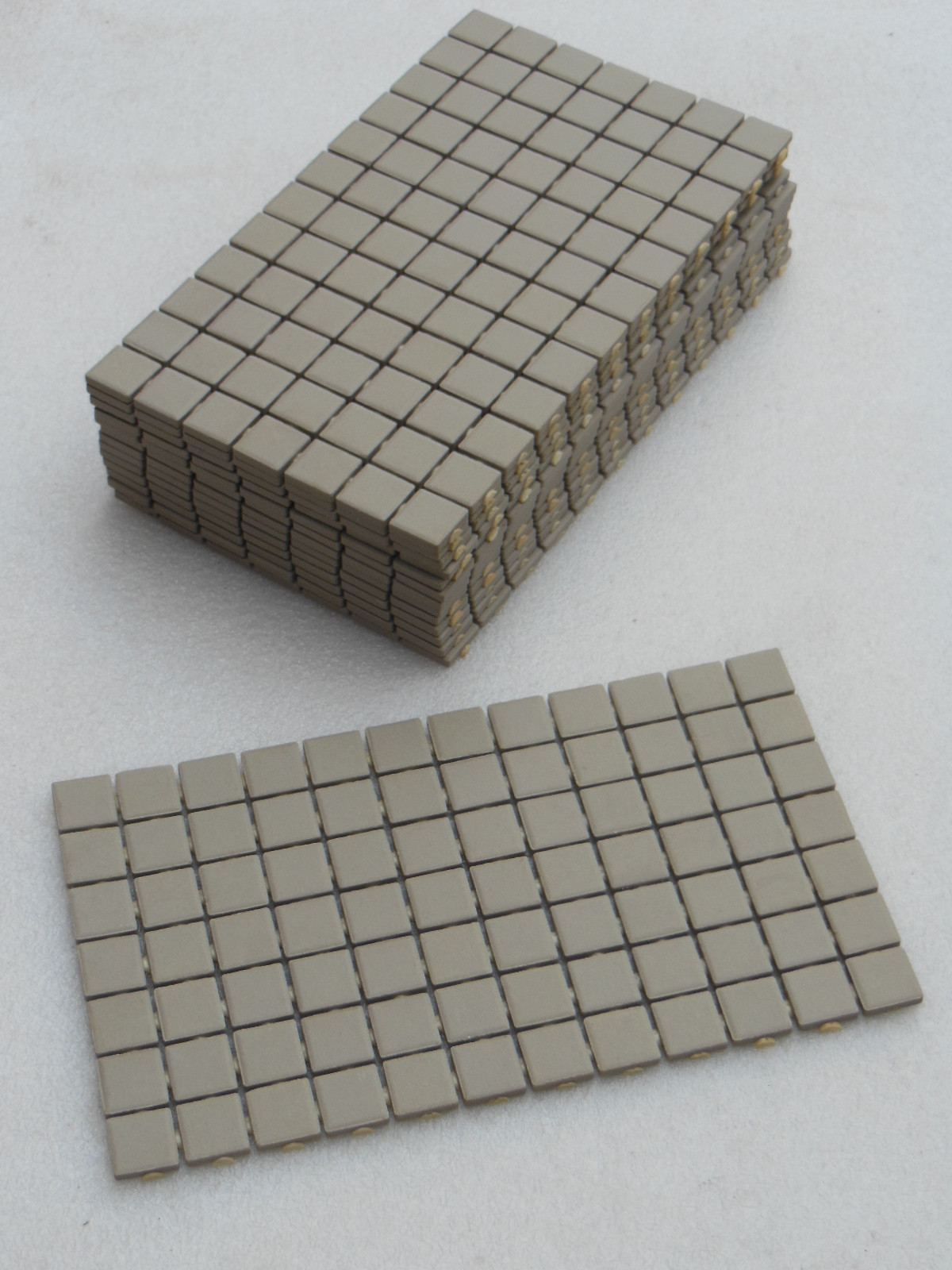 Mosaic Tile Sheet – 12″ x 7″ – nice Grey Color – Lot of 14 Sheets – NEW