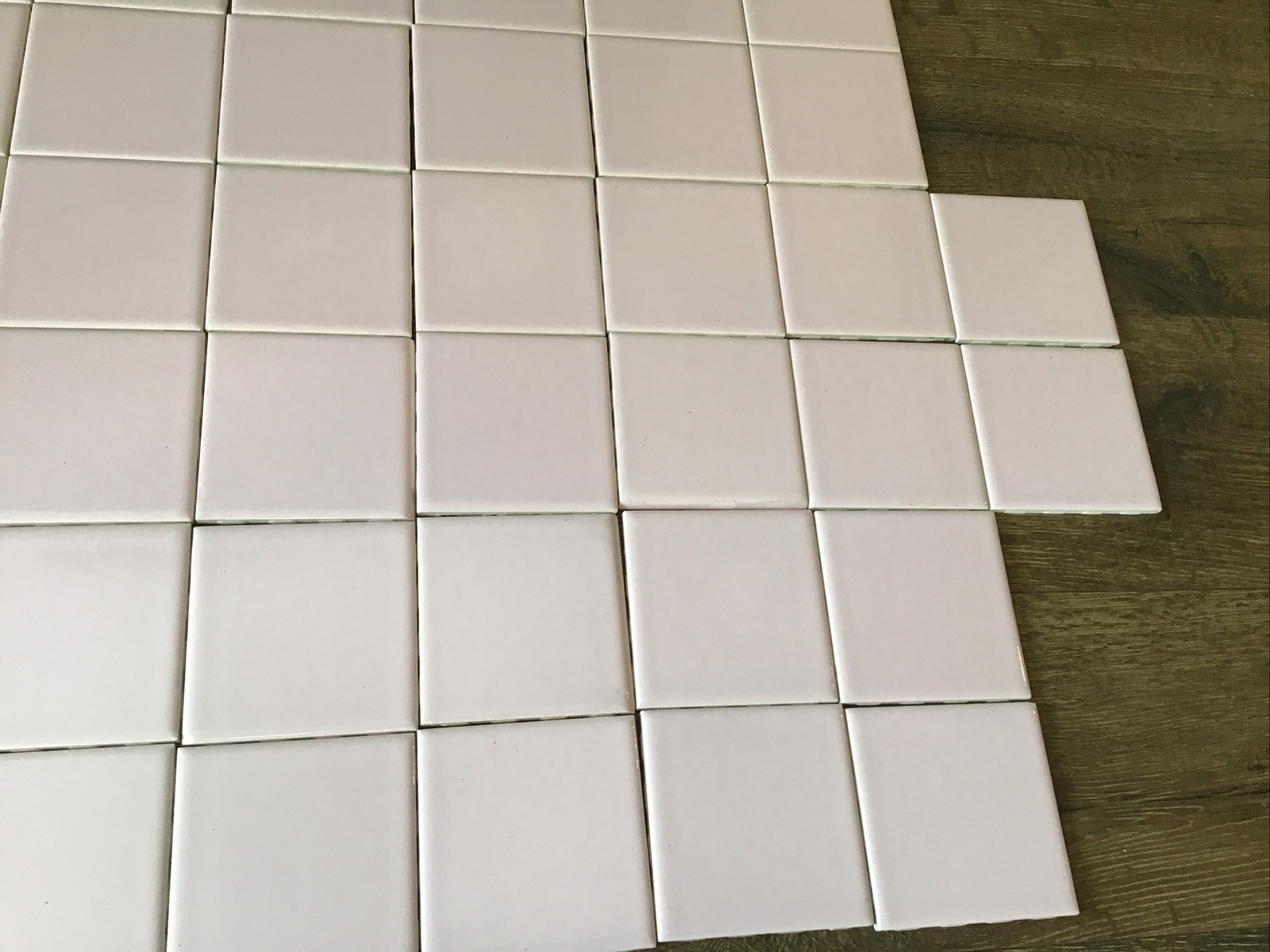 51 NOS NEW Vintage Allstate C-6 Pink Glossy Ceramic Wall Tiles 4 1/4″ 4×4 IN BOX
