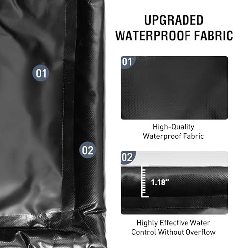 Garage Floor Mat, (7’9″ x 18″) Under Car Waterproof Containment Mats, Oil Mat