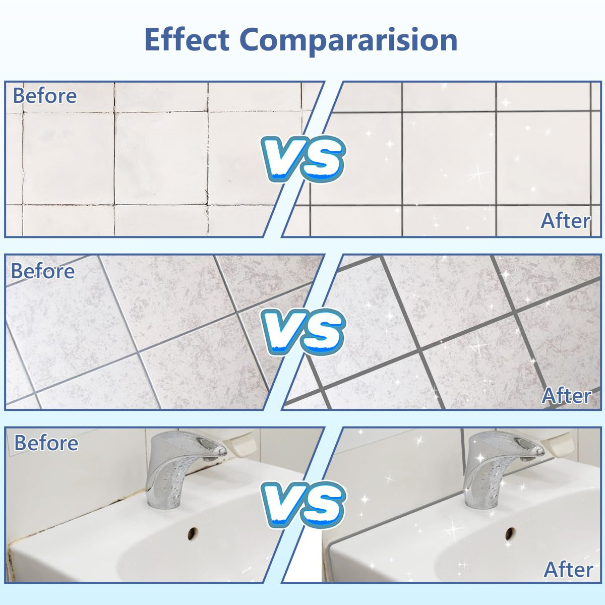 Tile Grout Repair Kit – Grout Filler, Grout Repair Paste with Silicone Trowel…
