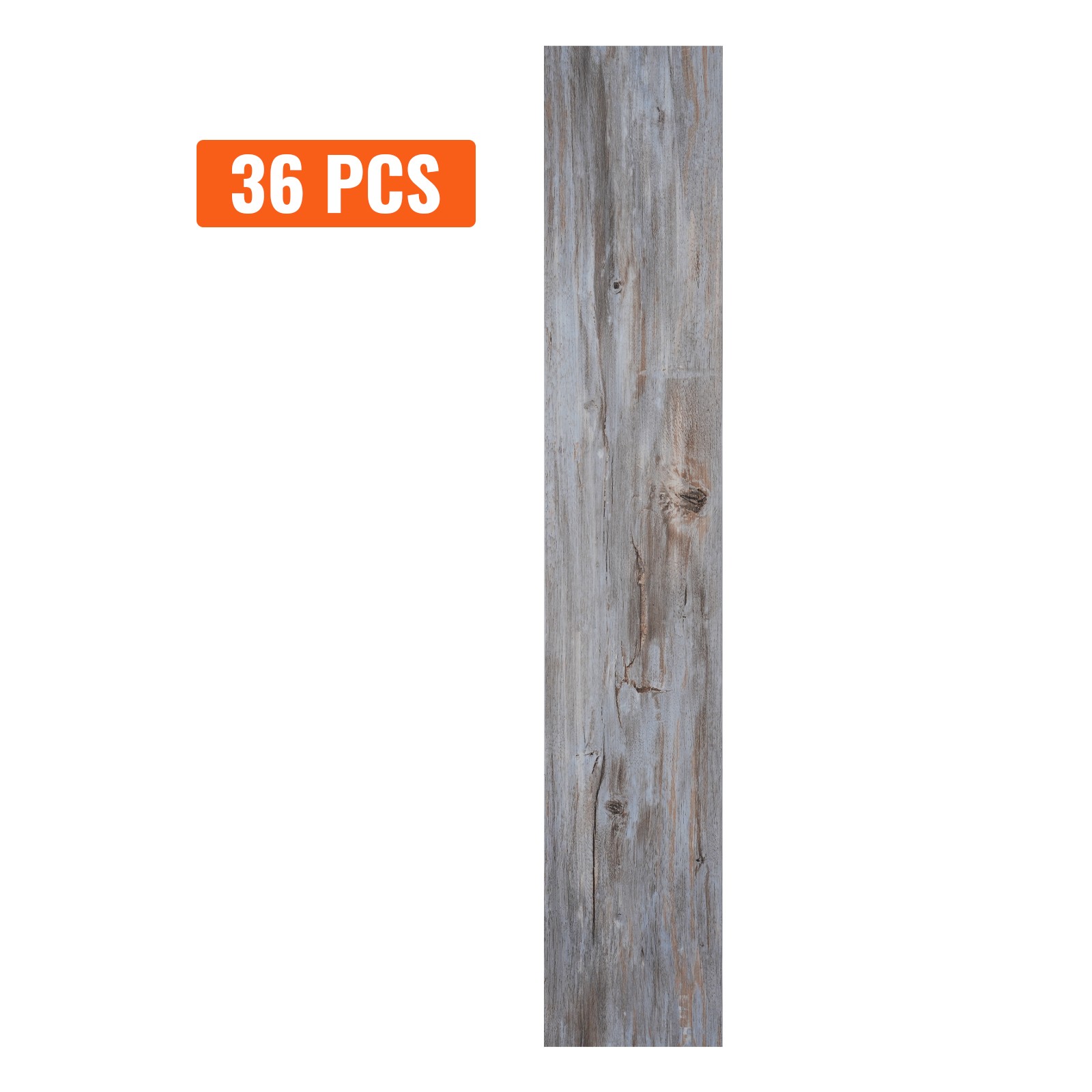 VEVOR Self-Adhesive PVC Vinyl Floor Plank Wood Tiles Peel Stick 36PCS 54 sq.ft