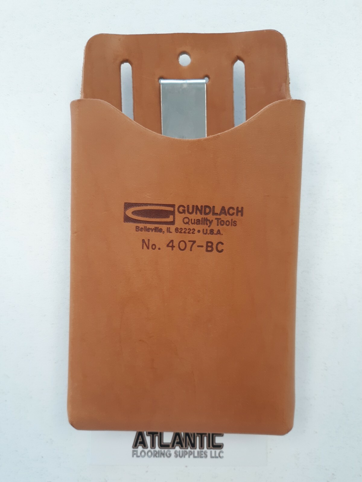 Carpet and Flooring Installer Leather Tool Pouch Belt Clip 407-BC GUNDLACH