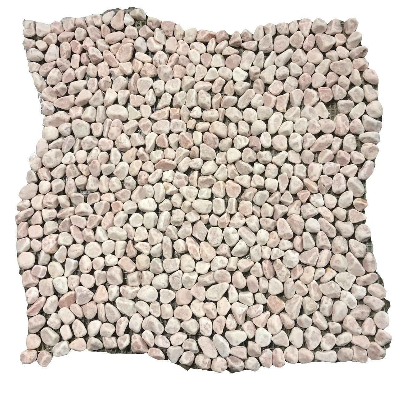 12×12 Tile Pink Micro Pebble Shower Stone Pathway (100 Square Feet) T-18