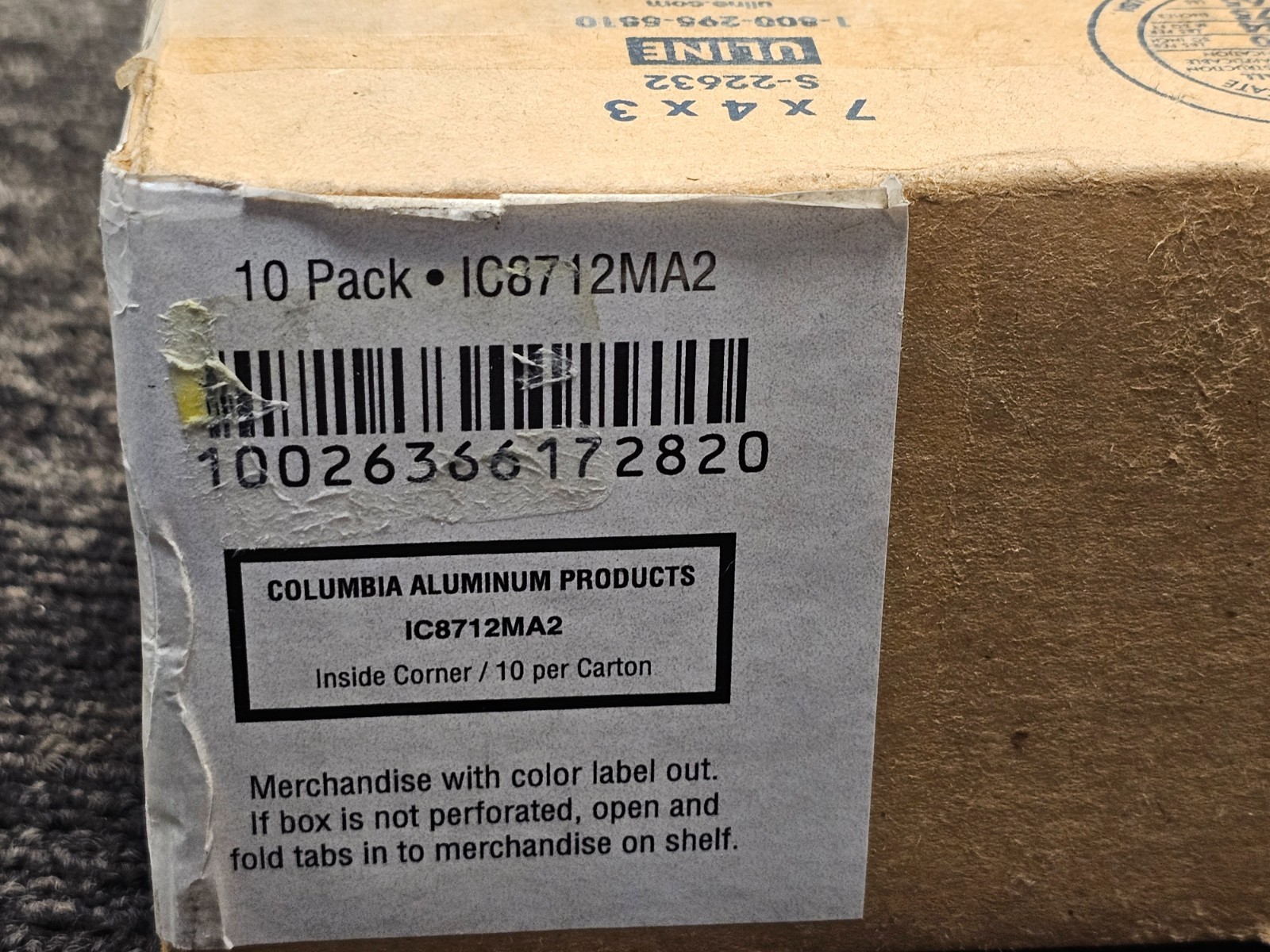 (QTY 20) TrimMaster IC8712MA2 Bullnose Inside Corner Tile Edging Trim 3/8″