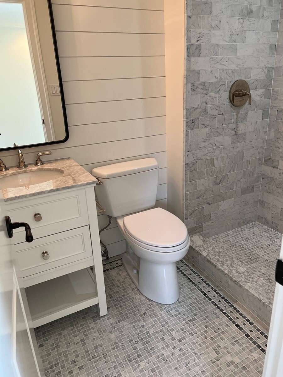 C24XH 1×1 Square Grid Mosaic Tile Honed Carrara White Marble Venato Bianco