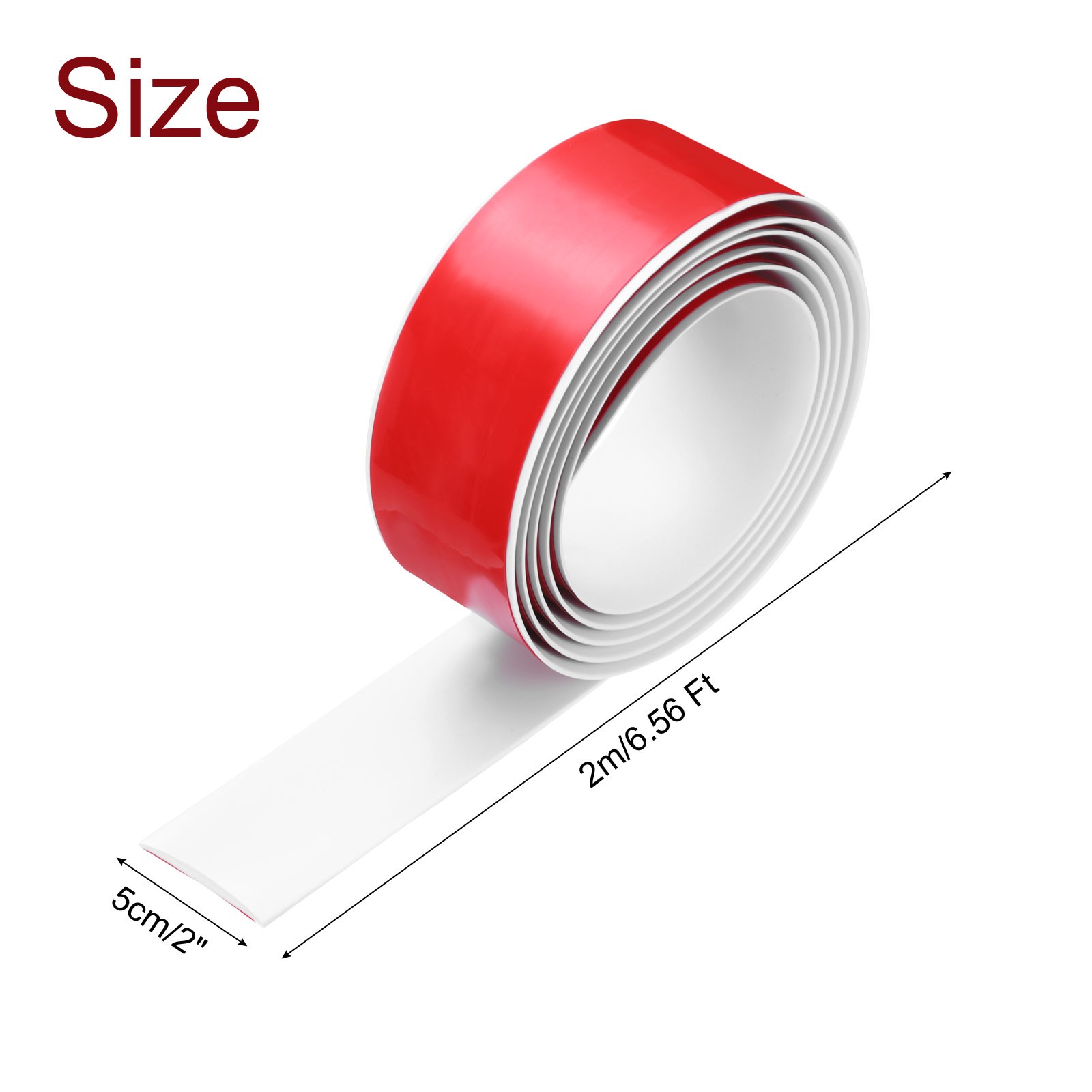 6.56Ft Floor Transition Strip Self Adhesive 2″ Flooring Cover Strip White