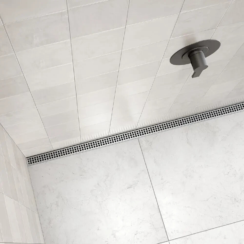 Schluter KERDI-LINE-VARIO Linear Floor Drain with Square Design KLVRID3EB122 48″