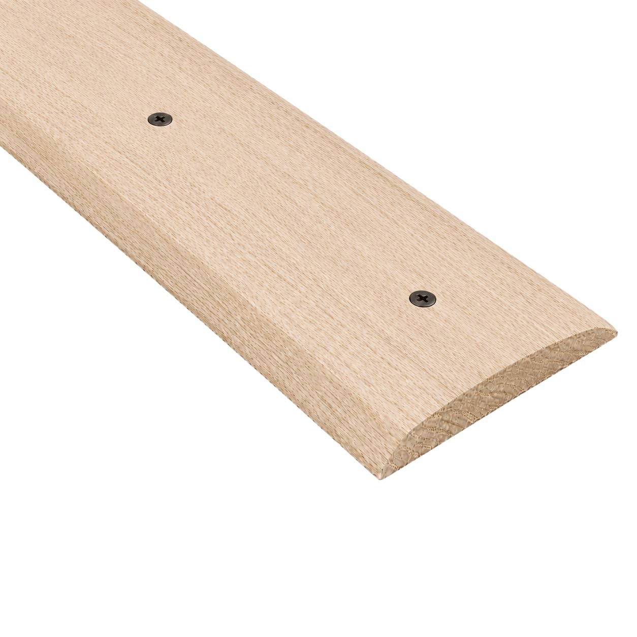 3 FT Unfinished Oak Floor Transition Strip Solid Wood Seam Binder for Joining