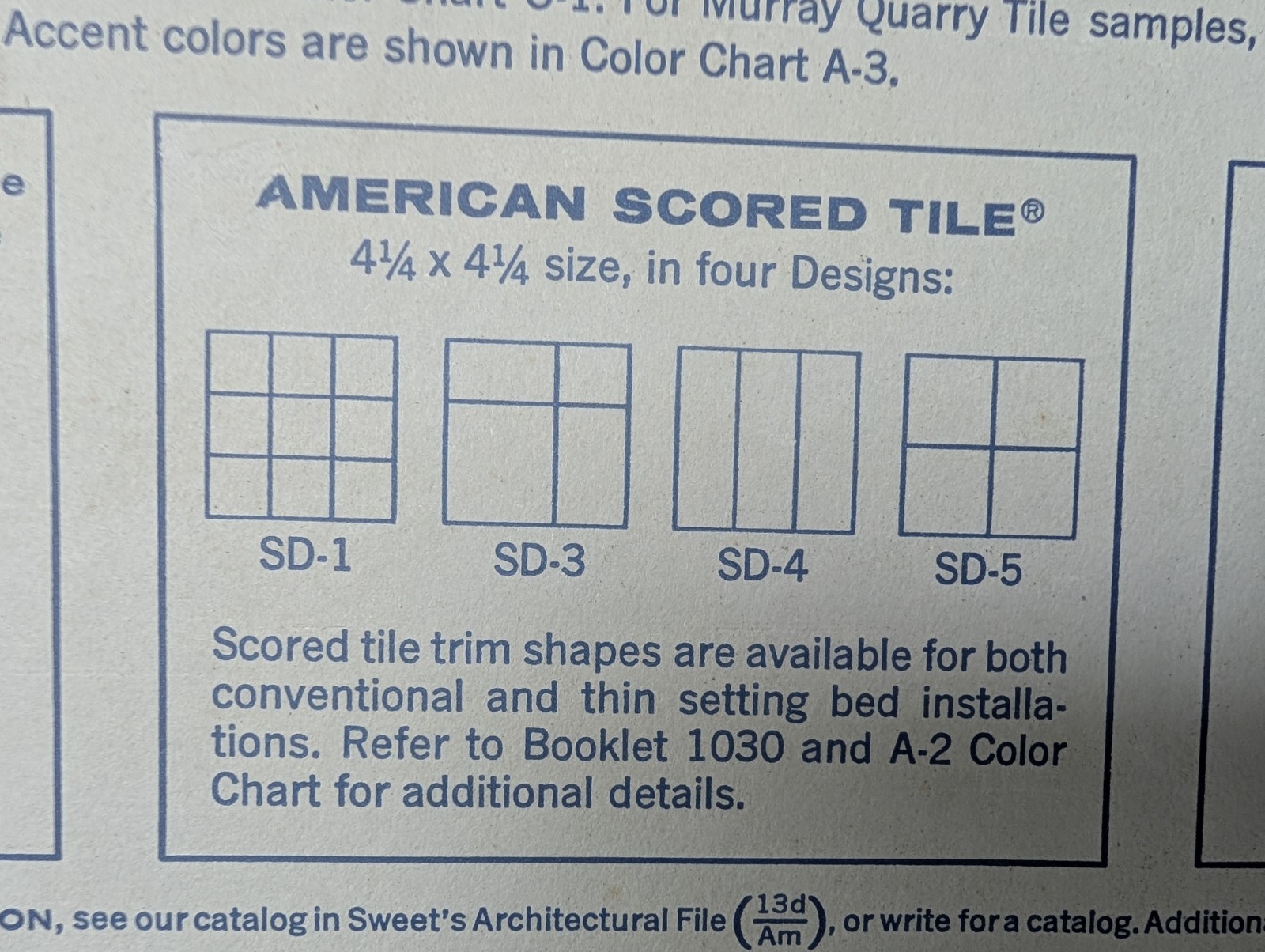 2 pieces 4 1/4″ Ceramic Tile #15 Sylvan Green New American Olean Tile SD-5