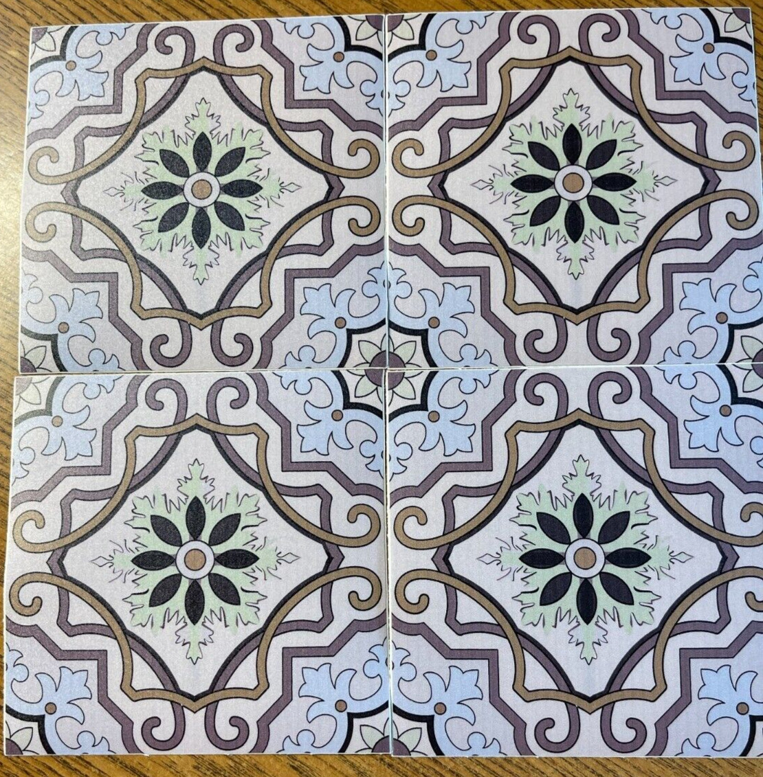 Mi Alma 4″ x 4″ Vinyl Peel/Stick Mosaic Tile, Set of 24″, Multi-Color C50