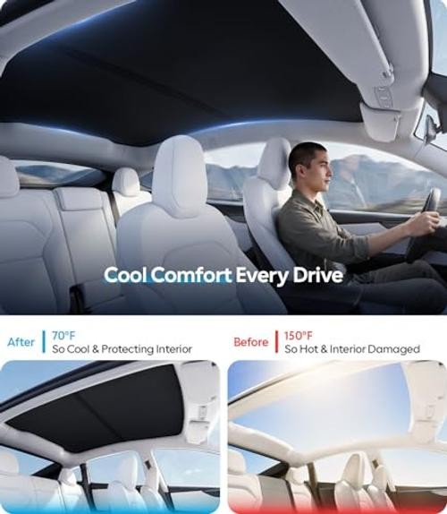 Tesla New Model Y Juniper Accessories Sunshade Model Y Juniper 2025-2026 Black