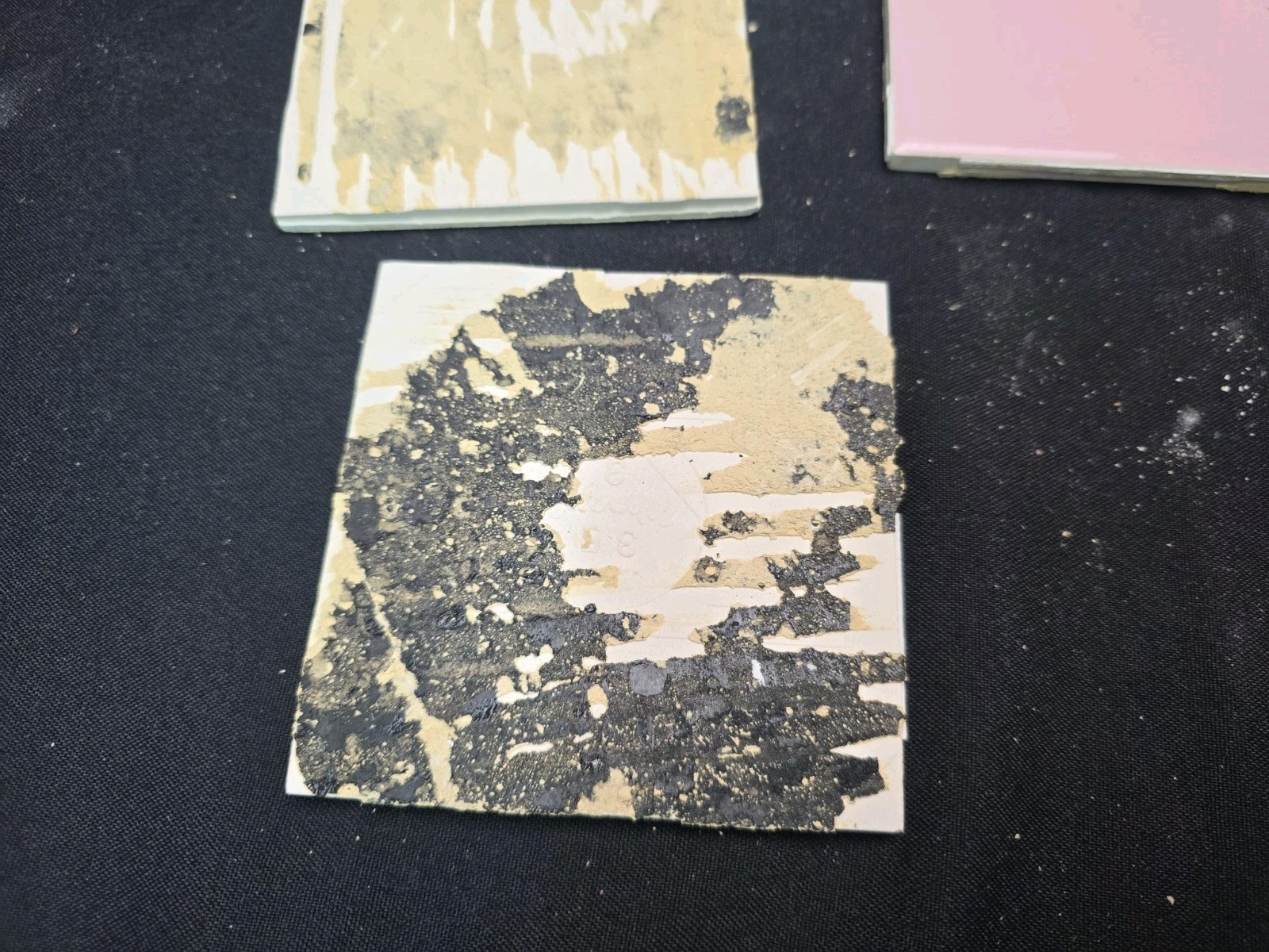 Reclaimed Pink Ceramic Tile Wenczel 12 Pieces 1960s 4 1/4” Vintage MCM