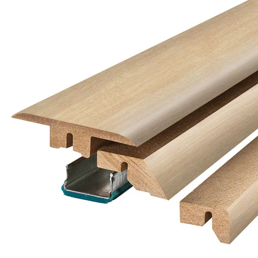 Raw Linen 0.75 In. T X 2.37 In. W X 78.7 In. L Textured Wood Look Laminate Mould