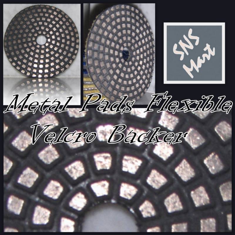4″ PREMIUM DIAMOND METAL POLISHING PAD Set : Pick Grits