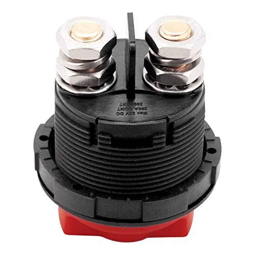 Mini Battery Switch Disconnect for Marine Boat Car Off-Road Panel Mount-100A