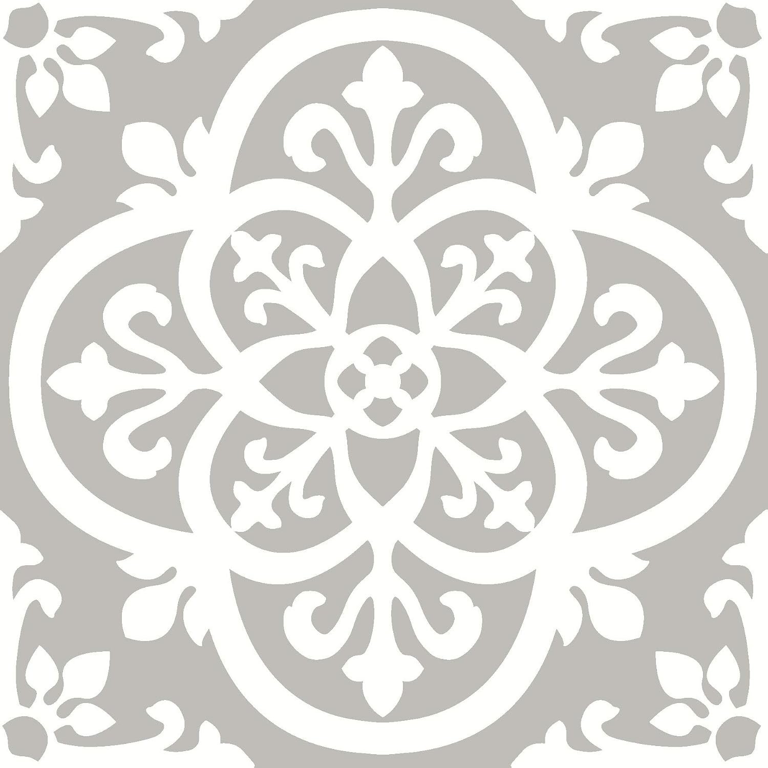 FP2942 Medina Peel & Stick Floor Tiles, Grey