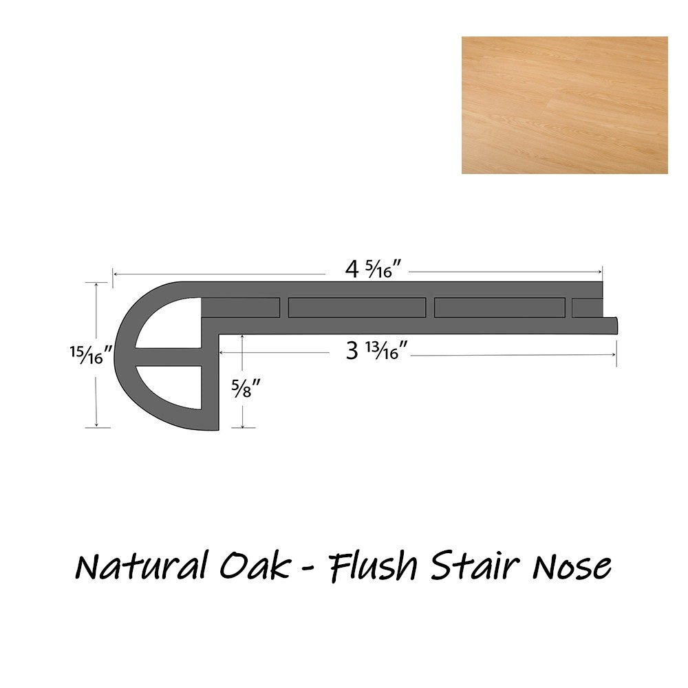 PRODURA Natural Oak 28mil Heavy Duty Click Lock Vinyl Luxury Plank 48x7in x 8mm