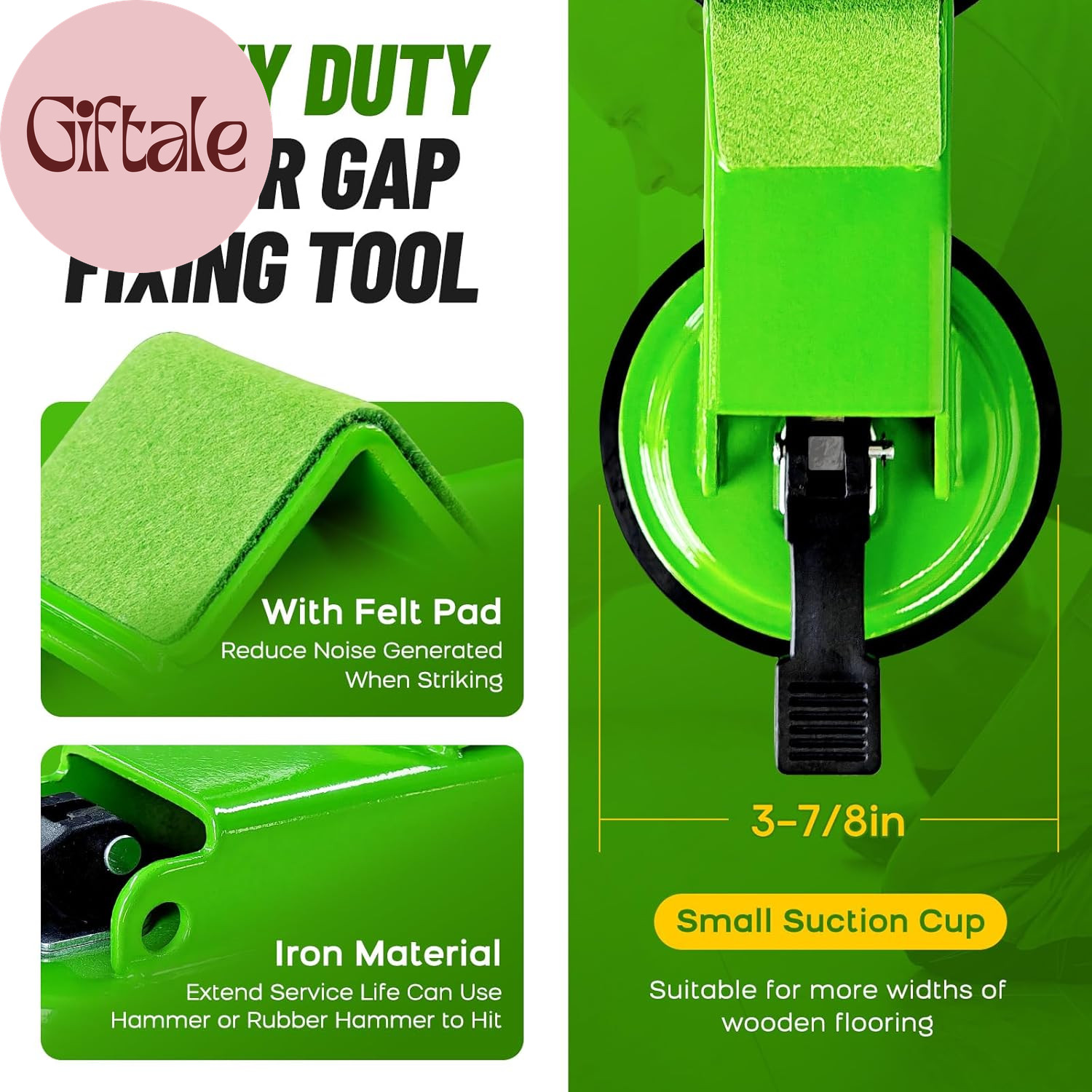 Heavy Duty Floor Gap Fixer Tool, 45° Striking Surface Floor Gap Repair Tool with