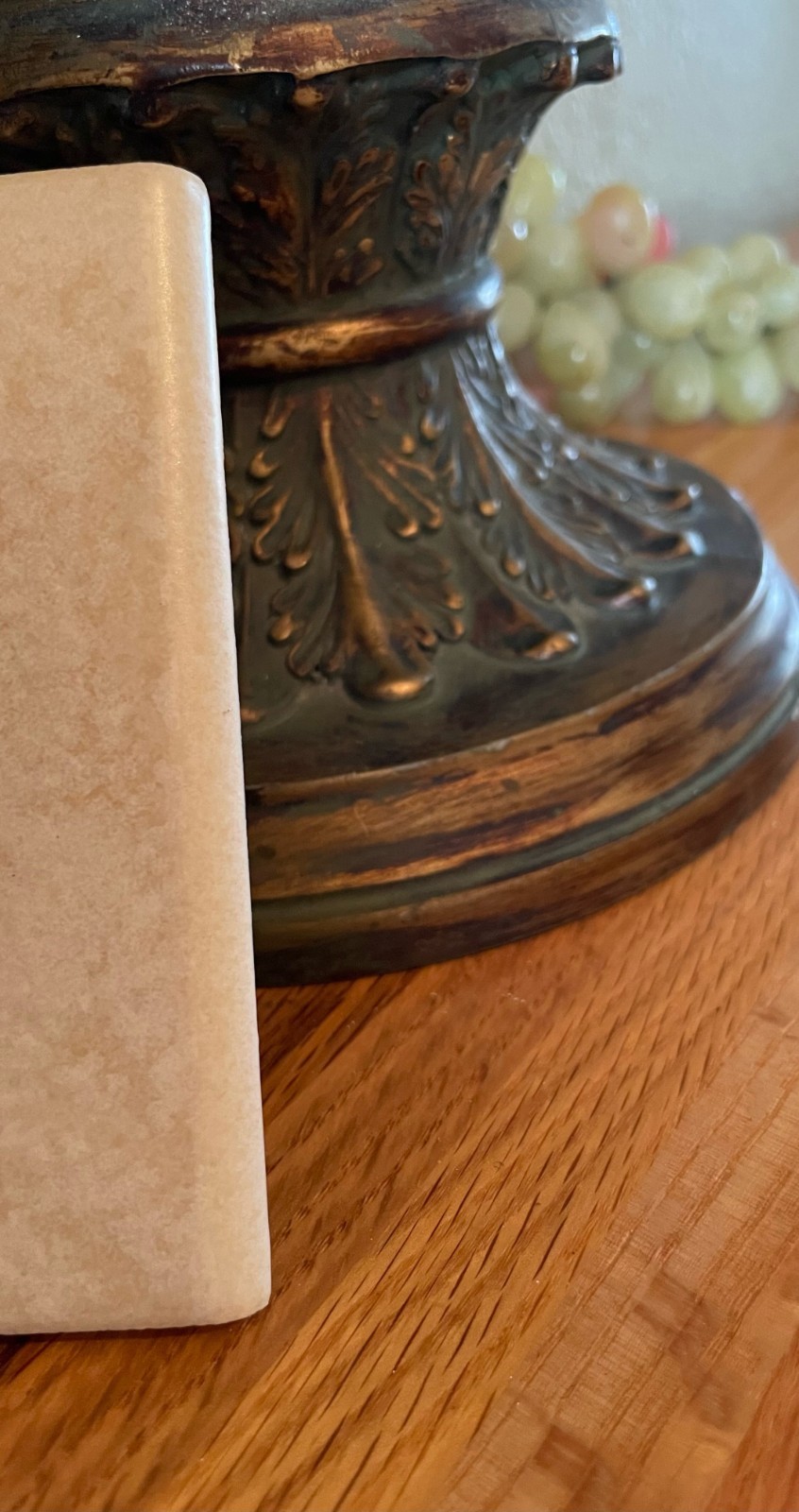 1 Pc Ceramic Floor Wall Tile 4 3/8″ Florida Tile Gold Nugget Square w/ Bullnose
