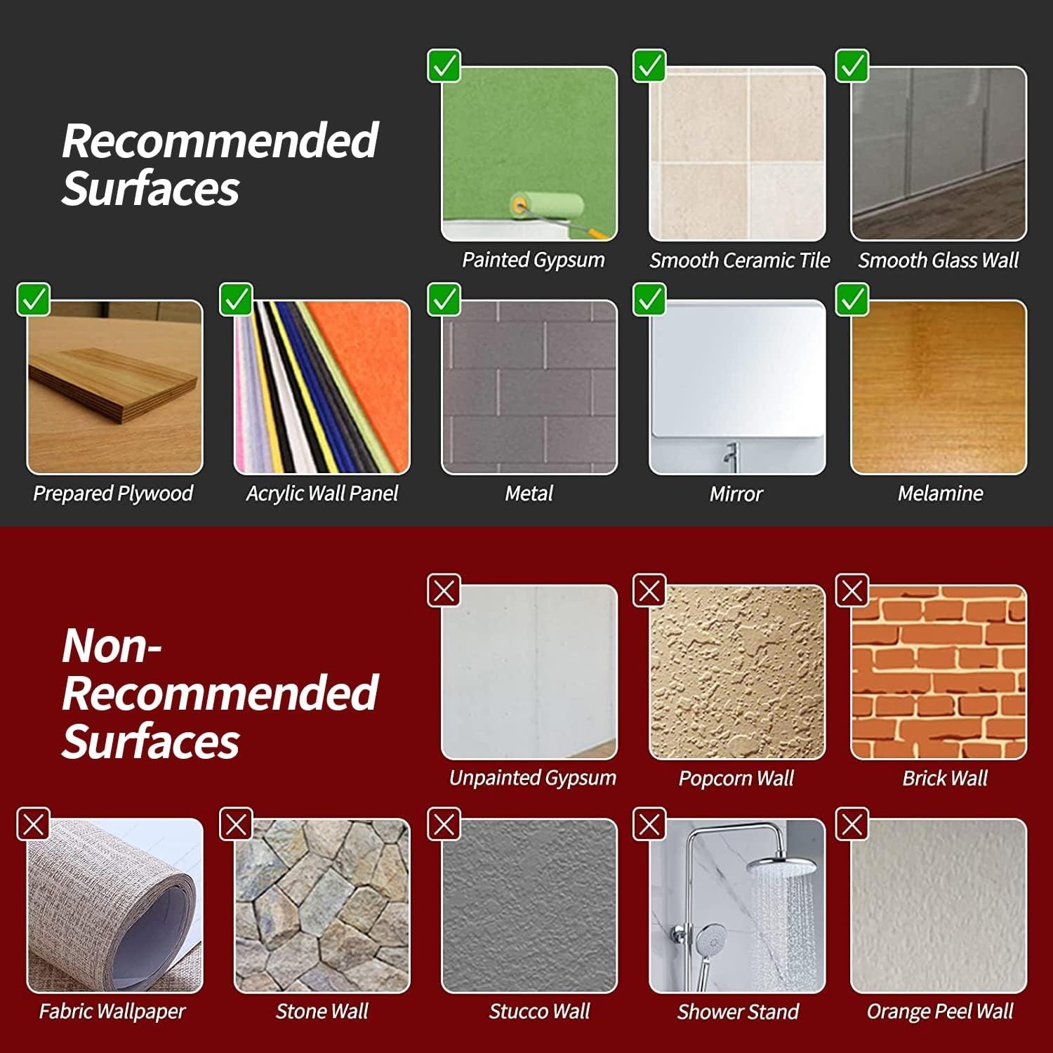 10-Sheet Peel and Stick Backsplash PVC Wall Tile, Stickon Tile for Kitchen Ba…