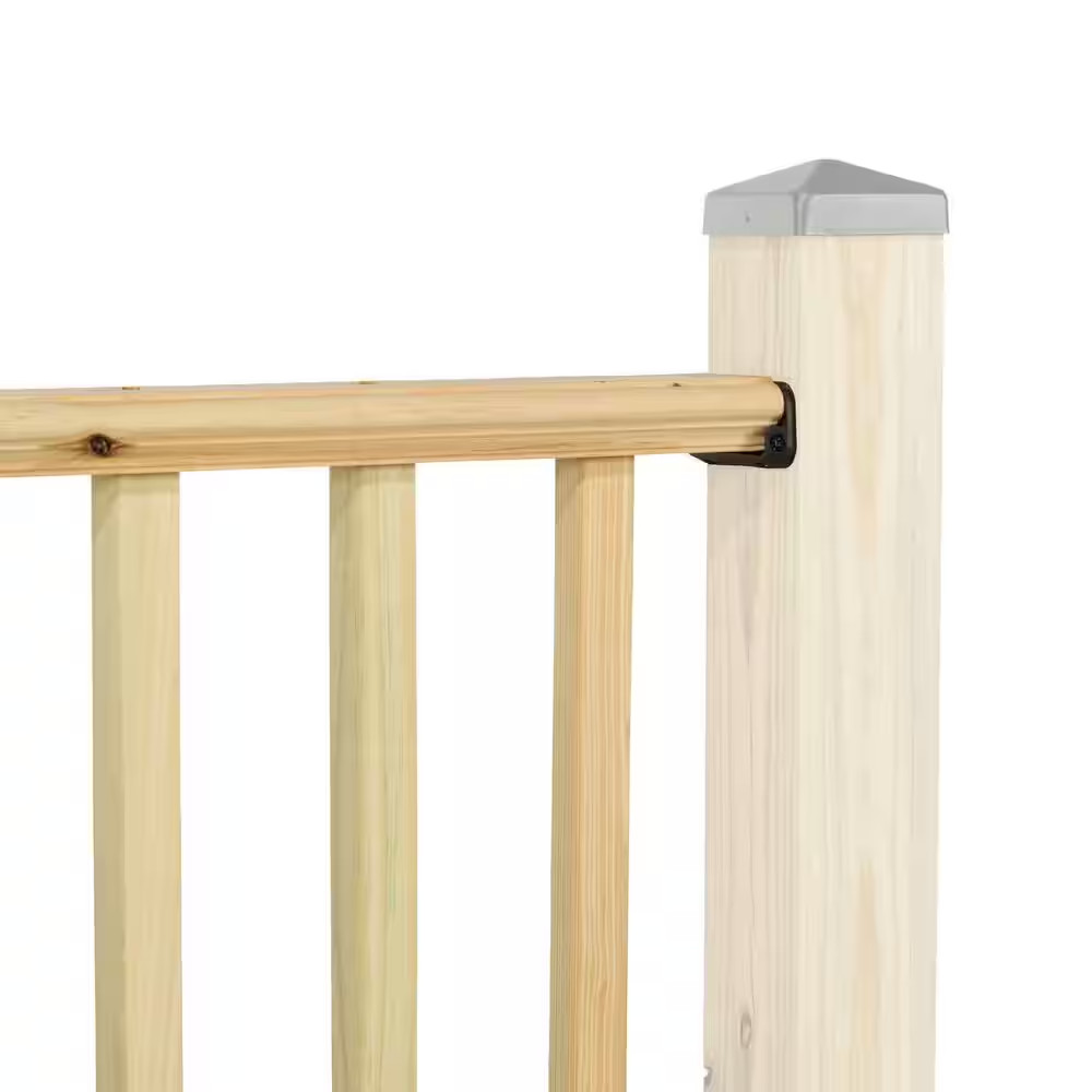36 In. H X 72 In. W Pressure-Treated Southern Yellow Pine Routed Wood Deck Horiz