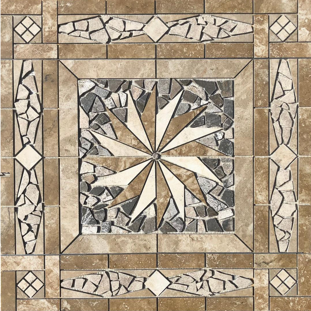 36″ x 36″ Tile Medallion Deco – Daltile Esta Villa & Affintiy tile series