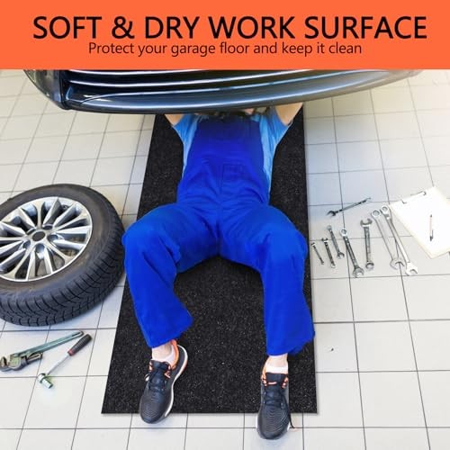 Oil Spill Mat, 48×72 Inch Garage Floor Mat for Under Car, Waterproof, 48″ x 72″