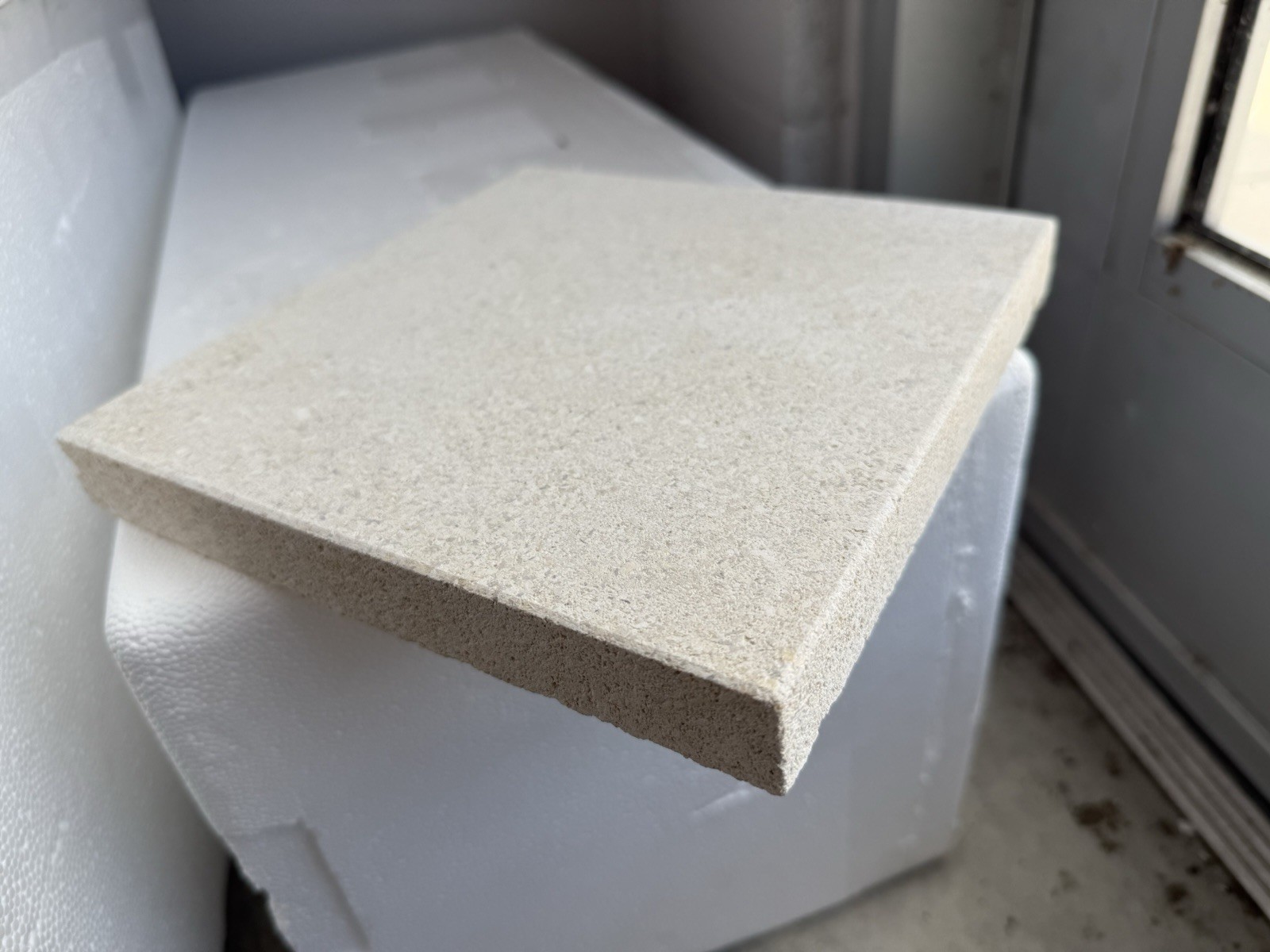 Limestone tile. French pattern. 1 inch thick. In stock Clearwater, Fl.