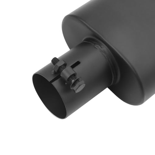 Square Exhaust Tip 2.25″ Inlet, Black Coating Rectangle 2.25inch Black Coated