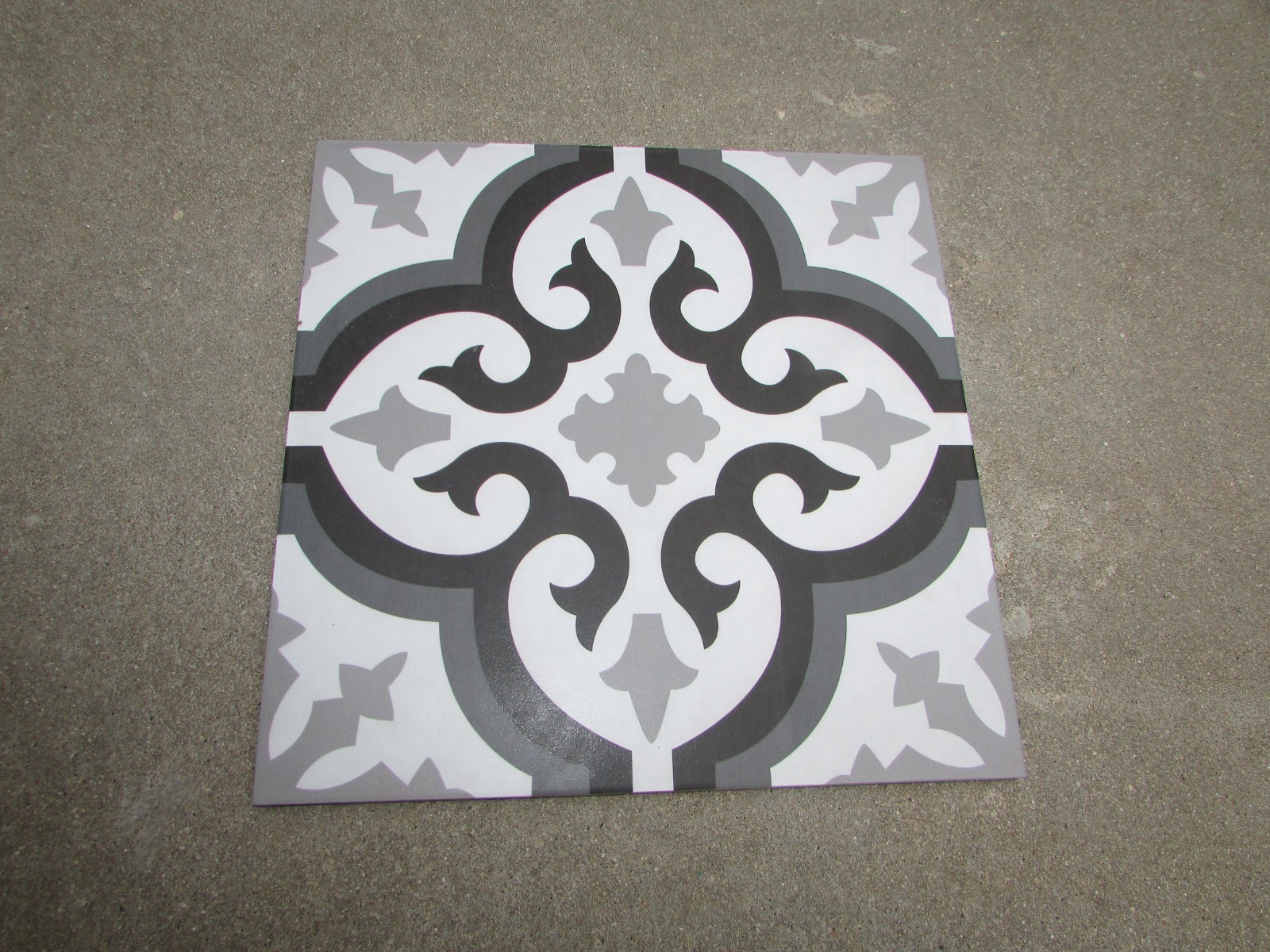 10-Marazzi Gray Black White 12″ Square MR23 Morocco Porcelain Floor & Wall USA
