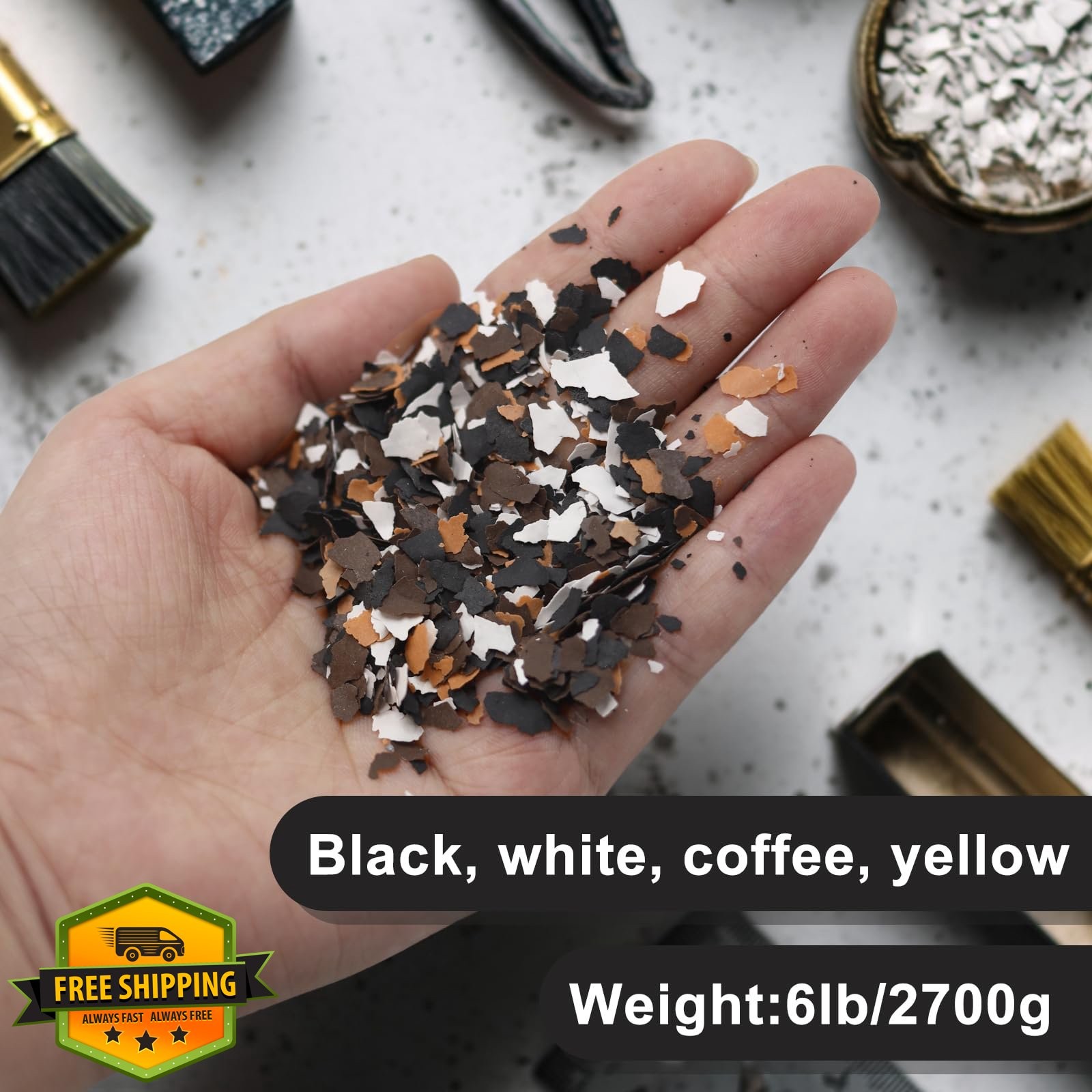 KEPYDRMTF 6lb Blend Floor Flakes Black Coffee