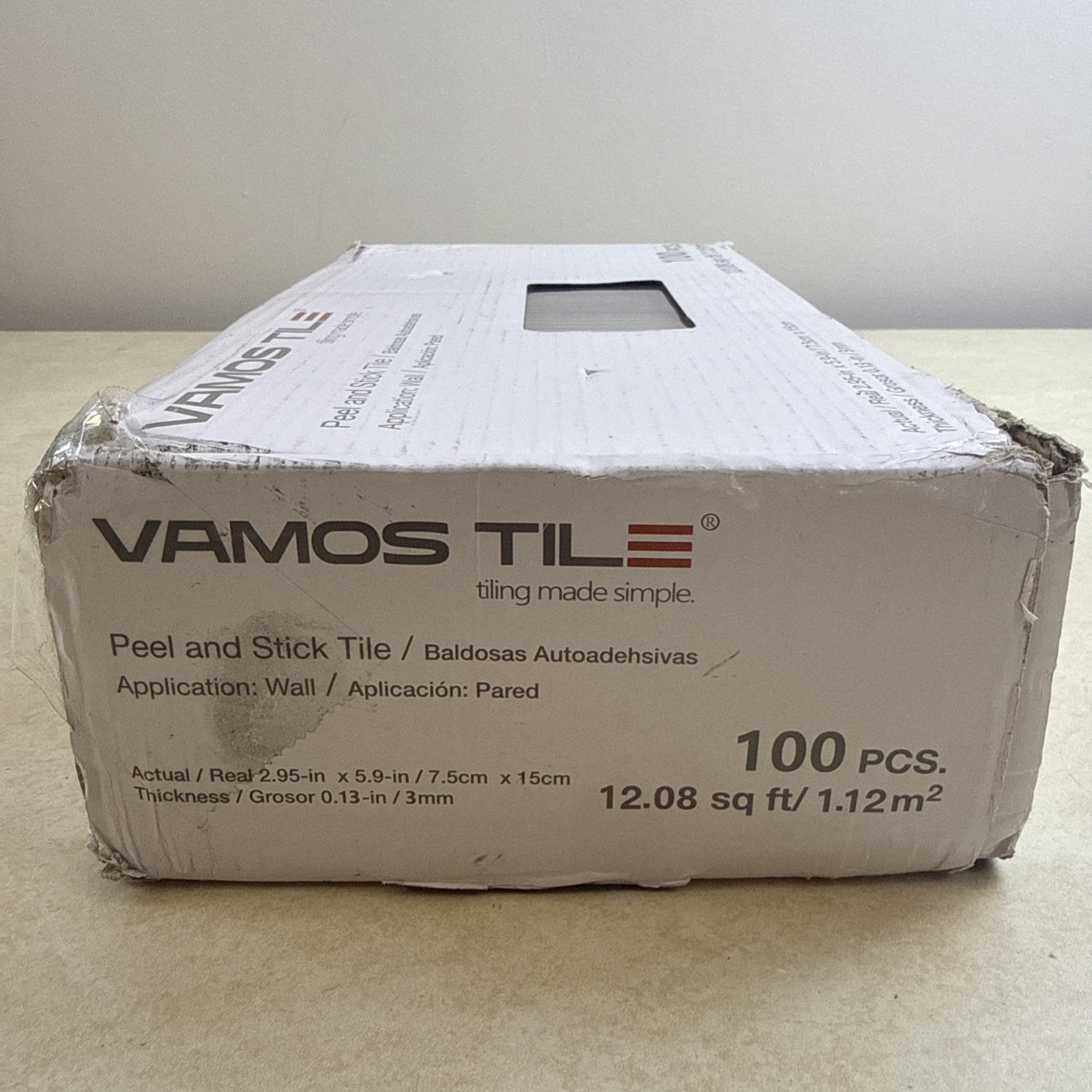 Vamos Tile Peel And Stick 100 Pcs 12.08 Sq Ft