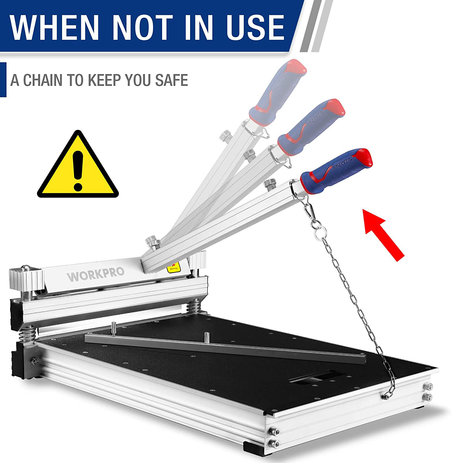 WORKPRO 13″ Laminate Floor Cutter Vinyl Floor Cutter for Laminate Floor Parquet