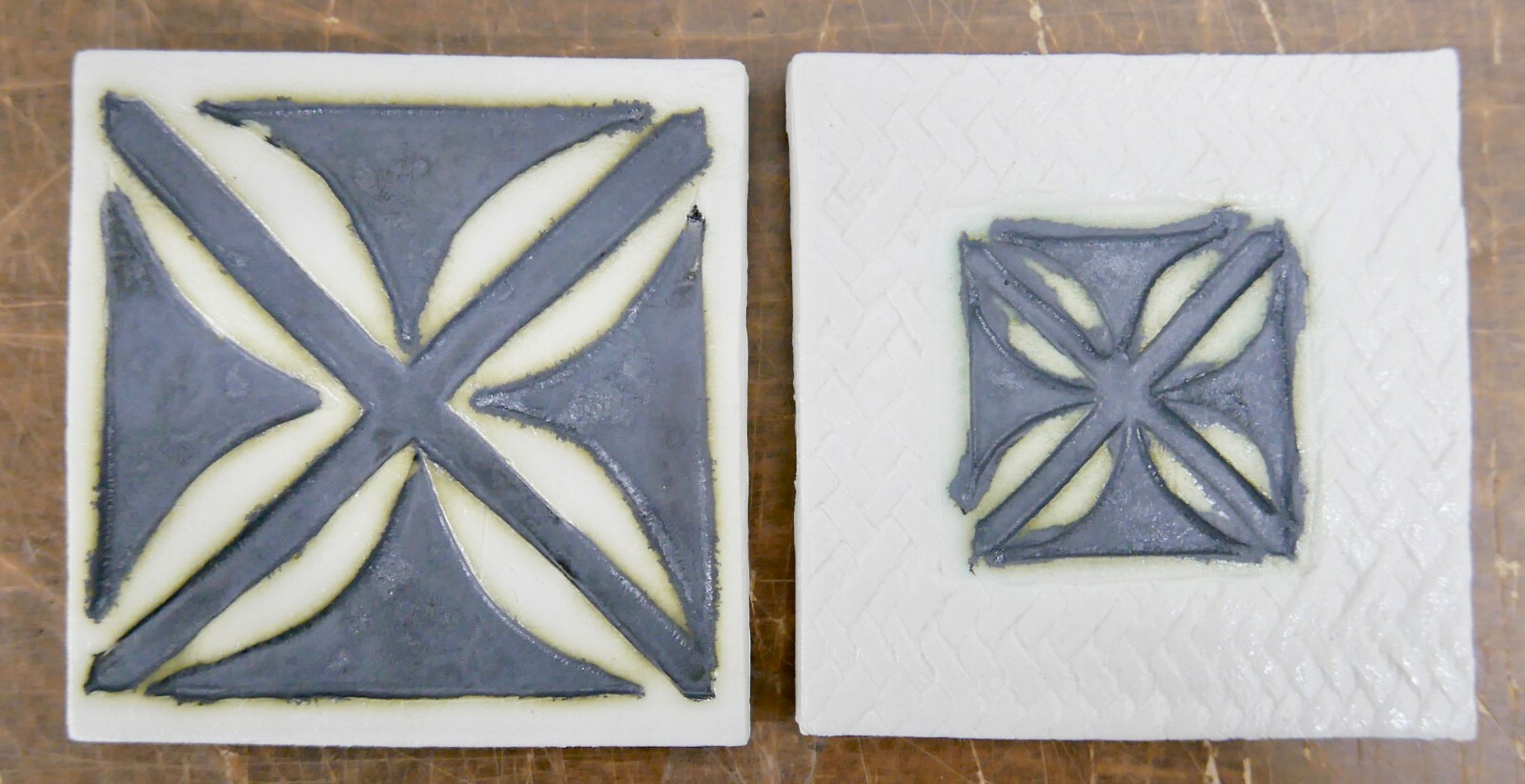 Set of 10 Contemporary Decorative Tiles Mid Century Modern