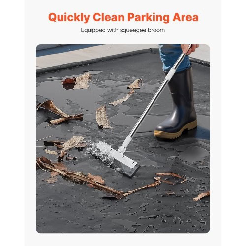 Containment Mat, 8 ft 6 in x 20 ft, Non-Slip PVC Garage Floor Mat with a Cleanin