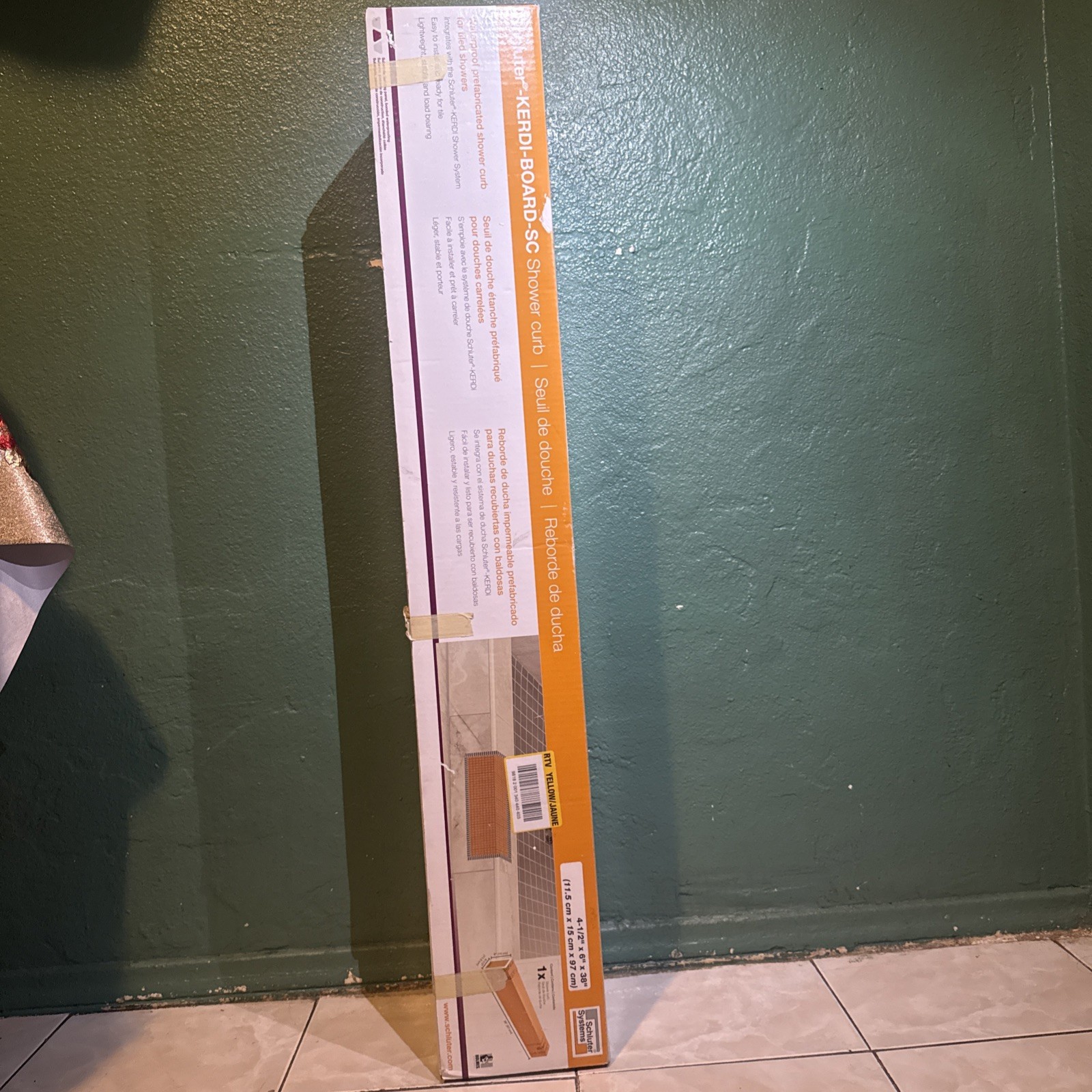 Schluter Systems Kerdi Shower Curb KBSC115150 38″ x 4-1/2″ (97cm x 11.5 cm)