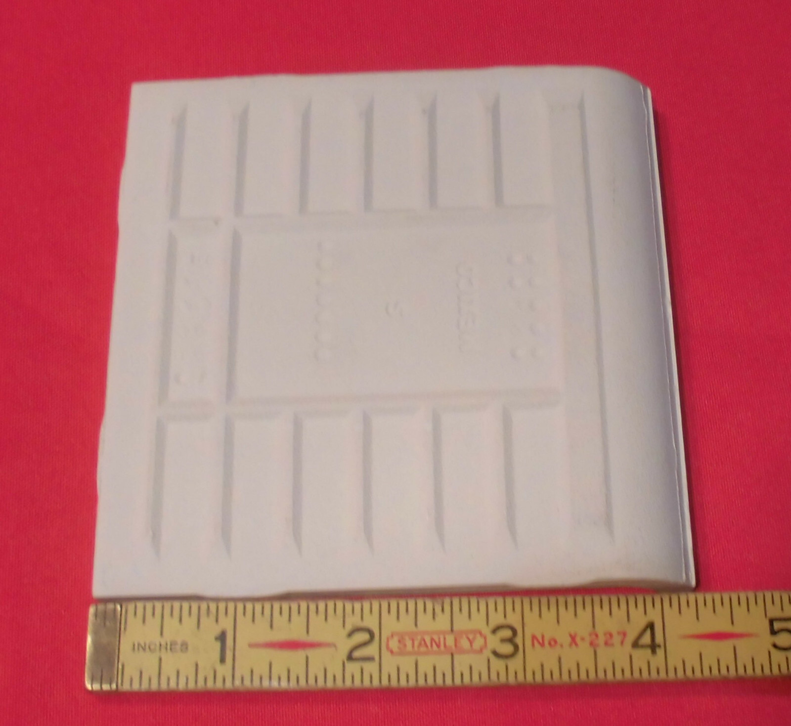 1 pc. Gloss Almond: stack-on-top Cove Base Ceramic Tile, 4-1/4″ by Daltile: NEW