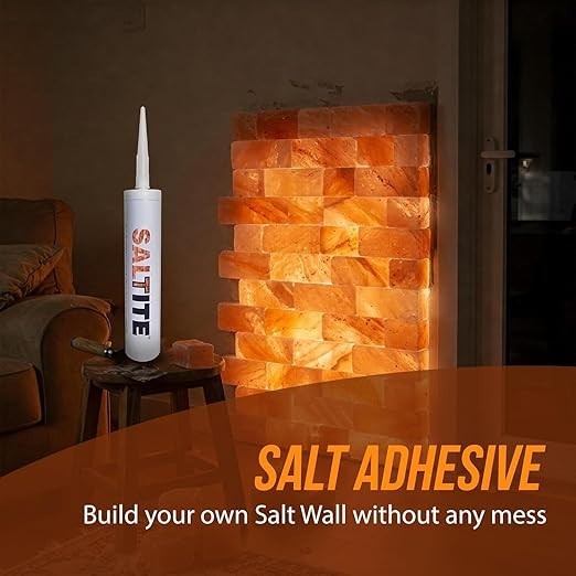 Himalayan Salt Tiles 8x4x1 for Sauna Wall – Pink, Multi-Pack + Free Salt Glue
