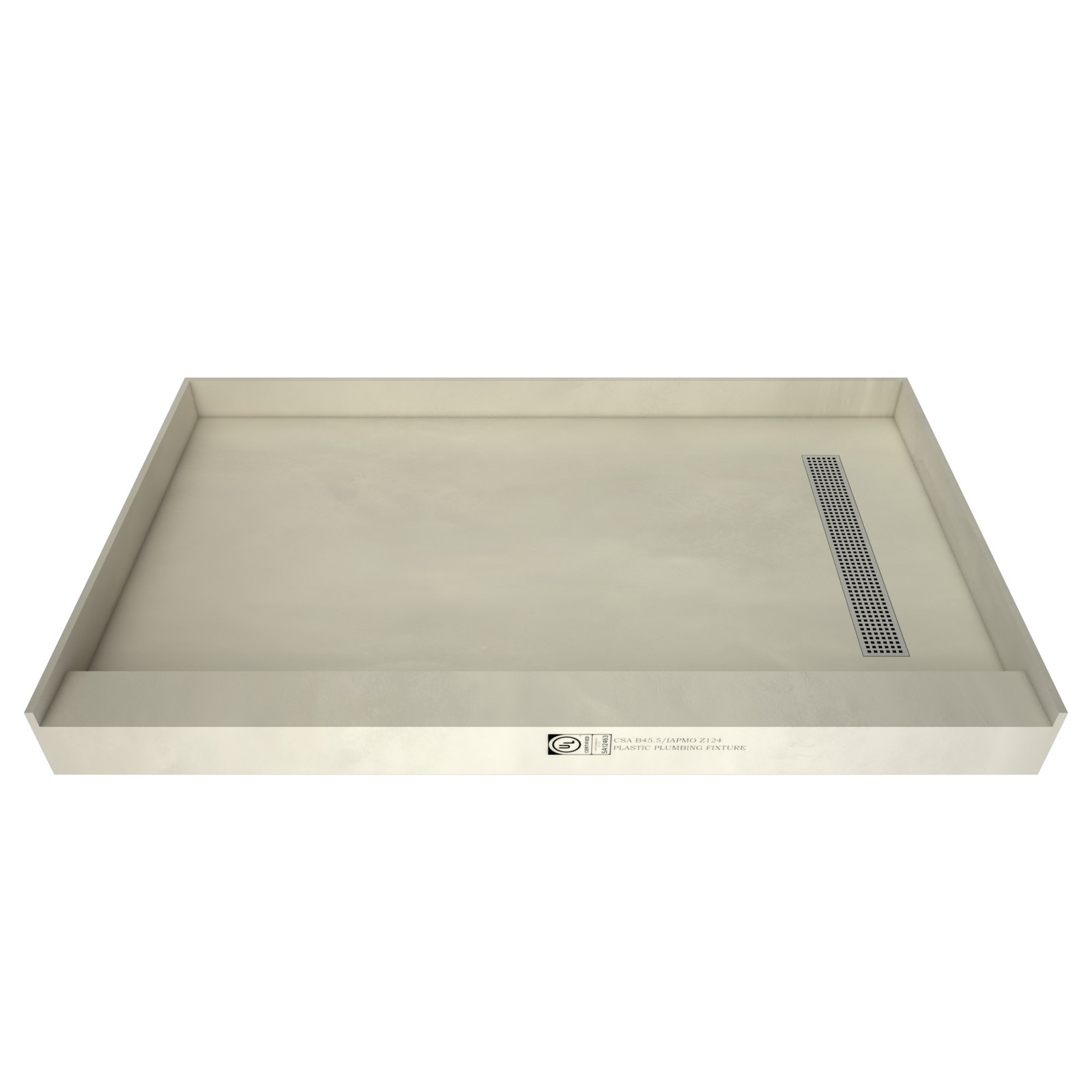 Tile Redi RT3672R-PVC-SQPC Redi Trench 36″ x 72″ Rectangular – Chrome