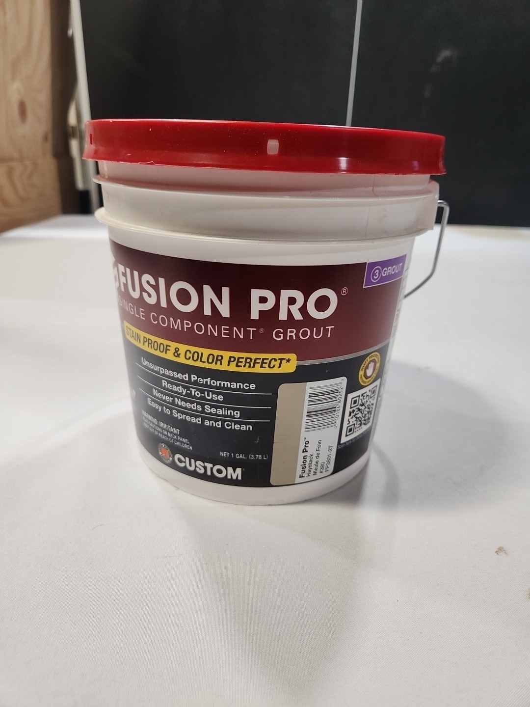 Fusion Pro #380 Haystack 1 gal. Single Component Stain Proof Grout (BRAND NEW)