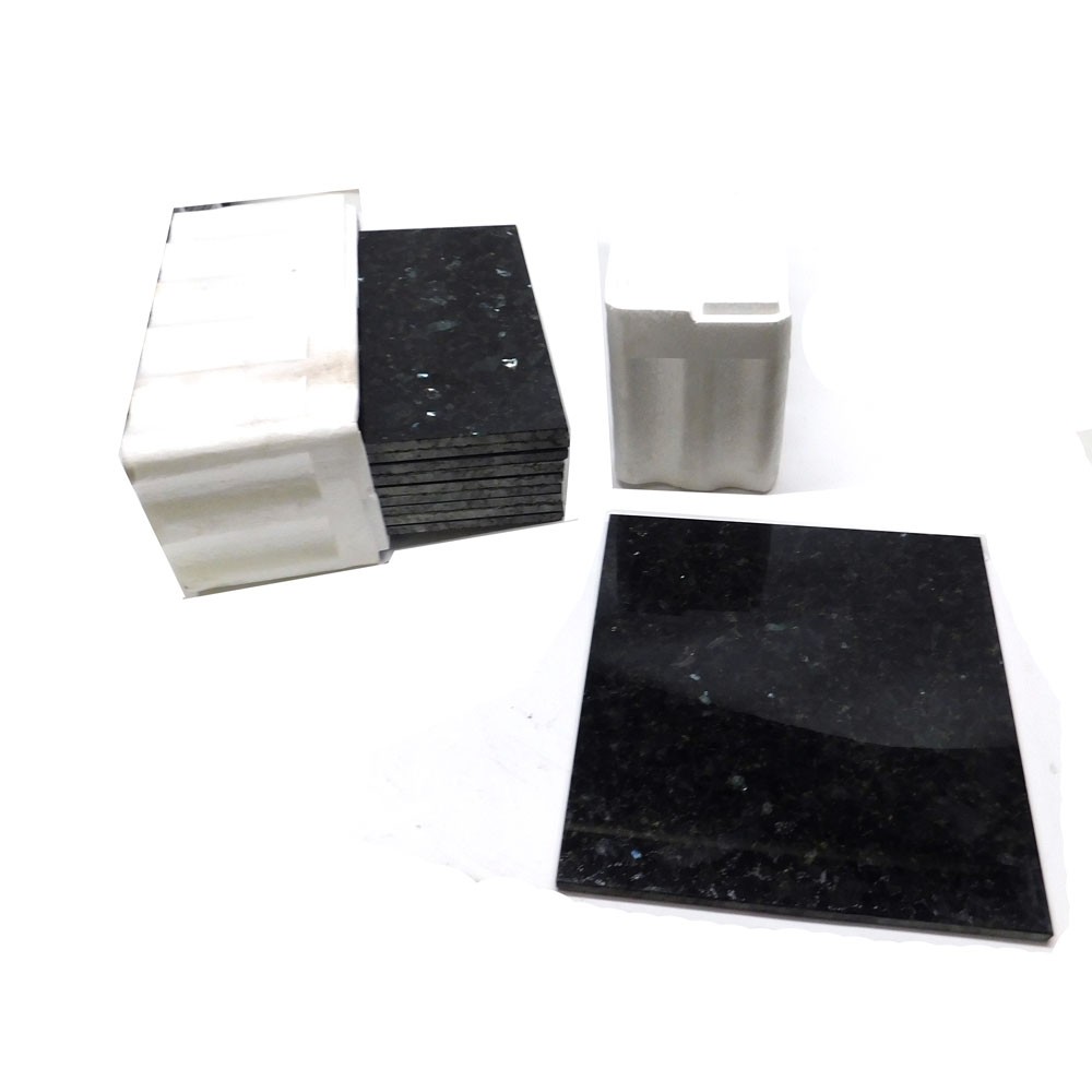 (Lot 10) Daltile Natural Stone Floor Tile Granite 12″ x 12″ Green Emerald Pearl