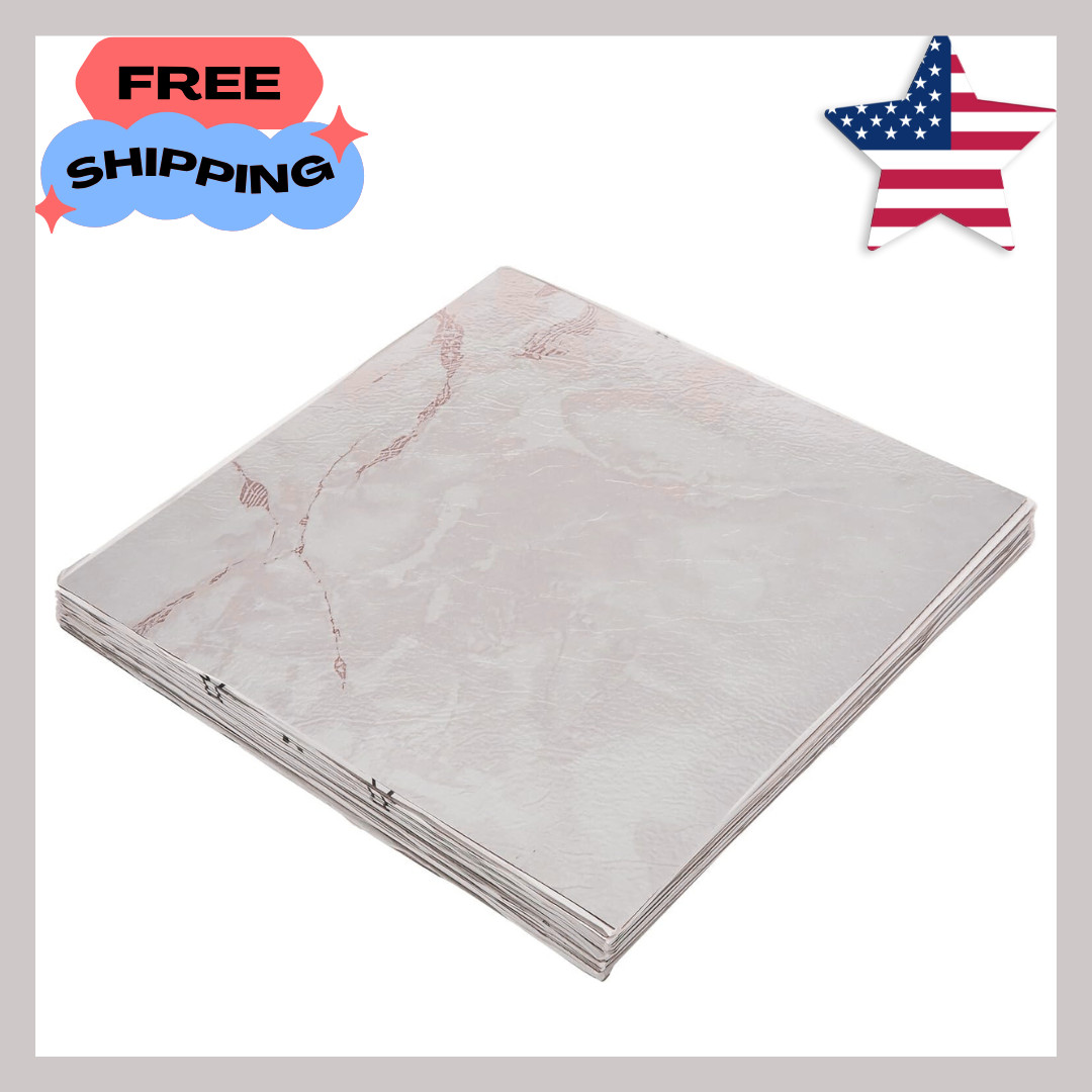 FTVMA40220 Nexus 12″ Vinyl Tile – Marble Classic White with Grey Veins, 20-Pack