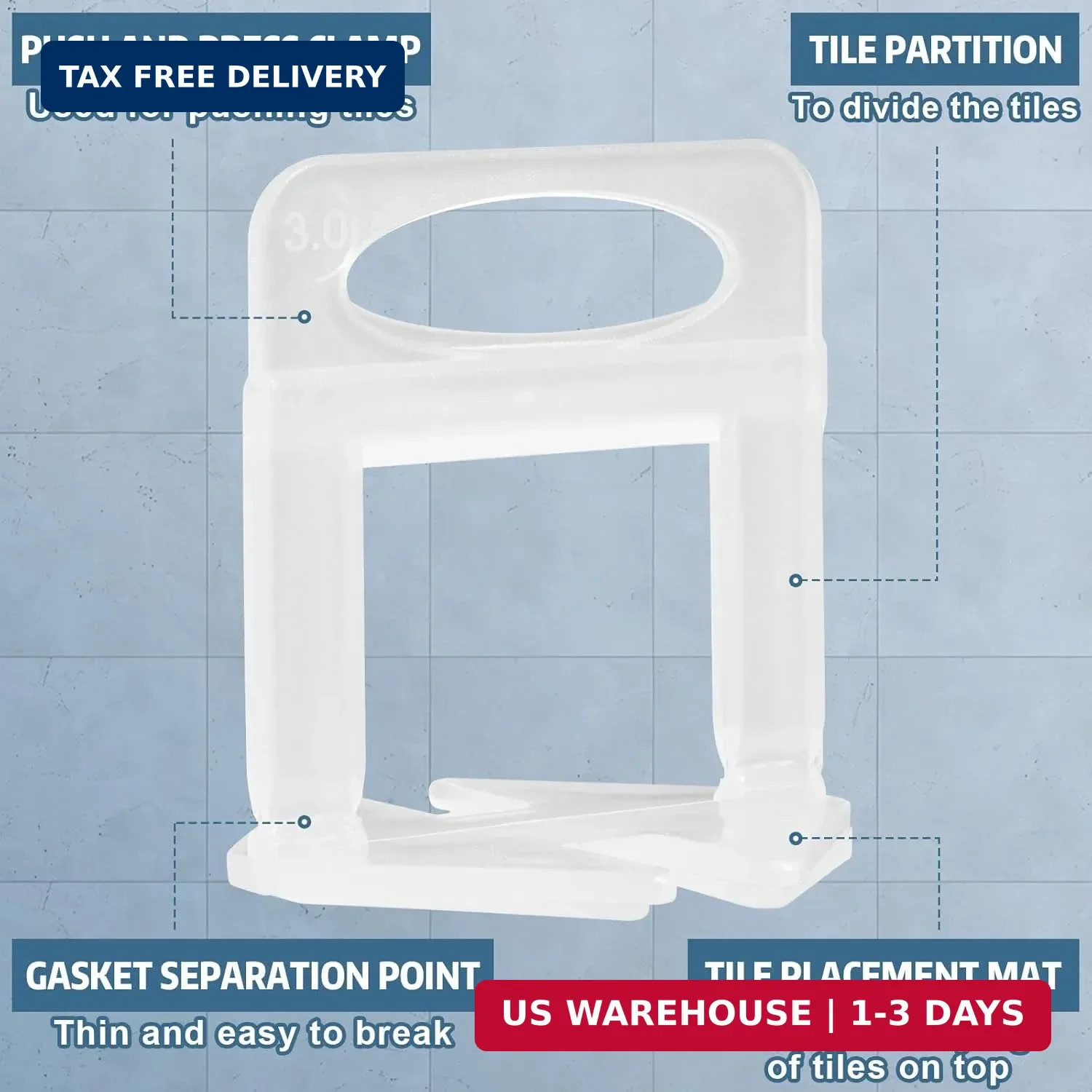Tile Leveling System, Tile Spacers Tile Leveling Tools, Tile Leveling Clips for