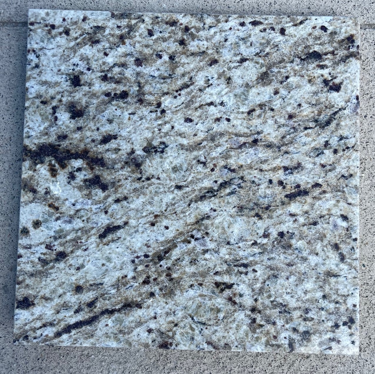 Tile Granite Natural Stone Giallo Ornametal Floor Wall About 3×3 SAMPLE TS-15B