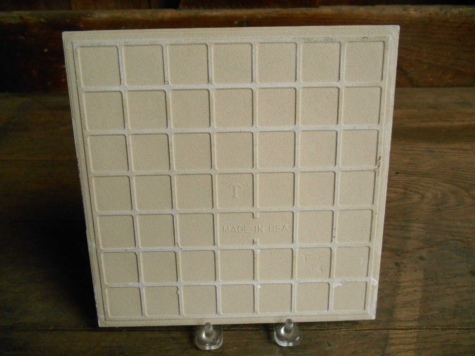 Beige/Cream Ceramic 8×8 Textured Wall/ Floor Tile Stone Look