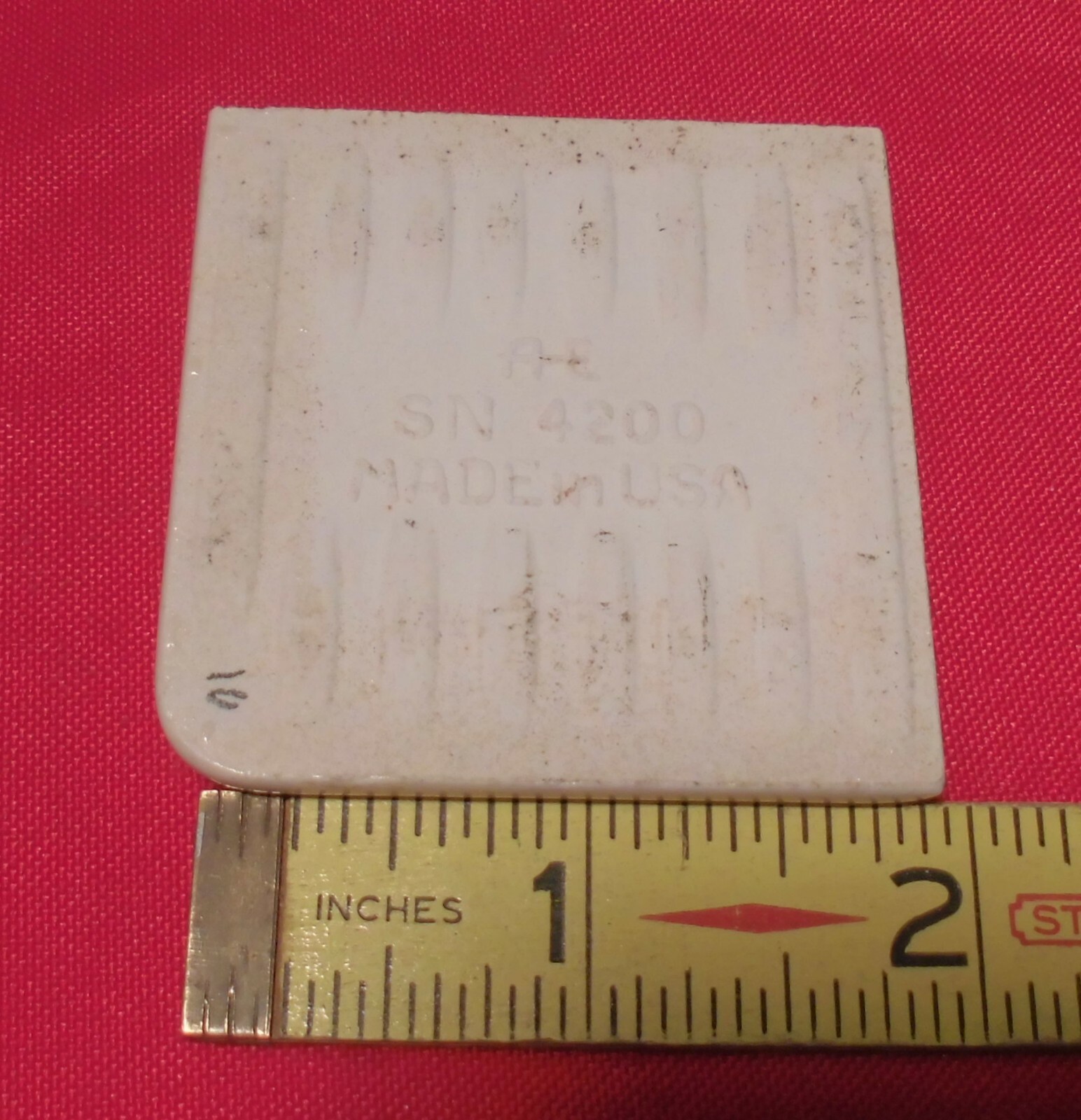 Tan – Lighter Brown: 2″ X 2″ X 5/16″ Ceramic Surface Bullnose Corner Tile: A.O.
