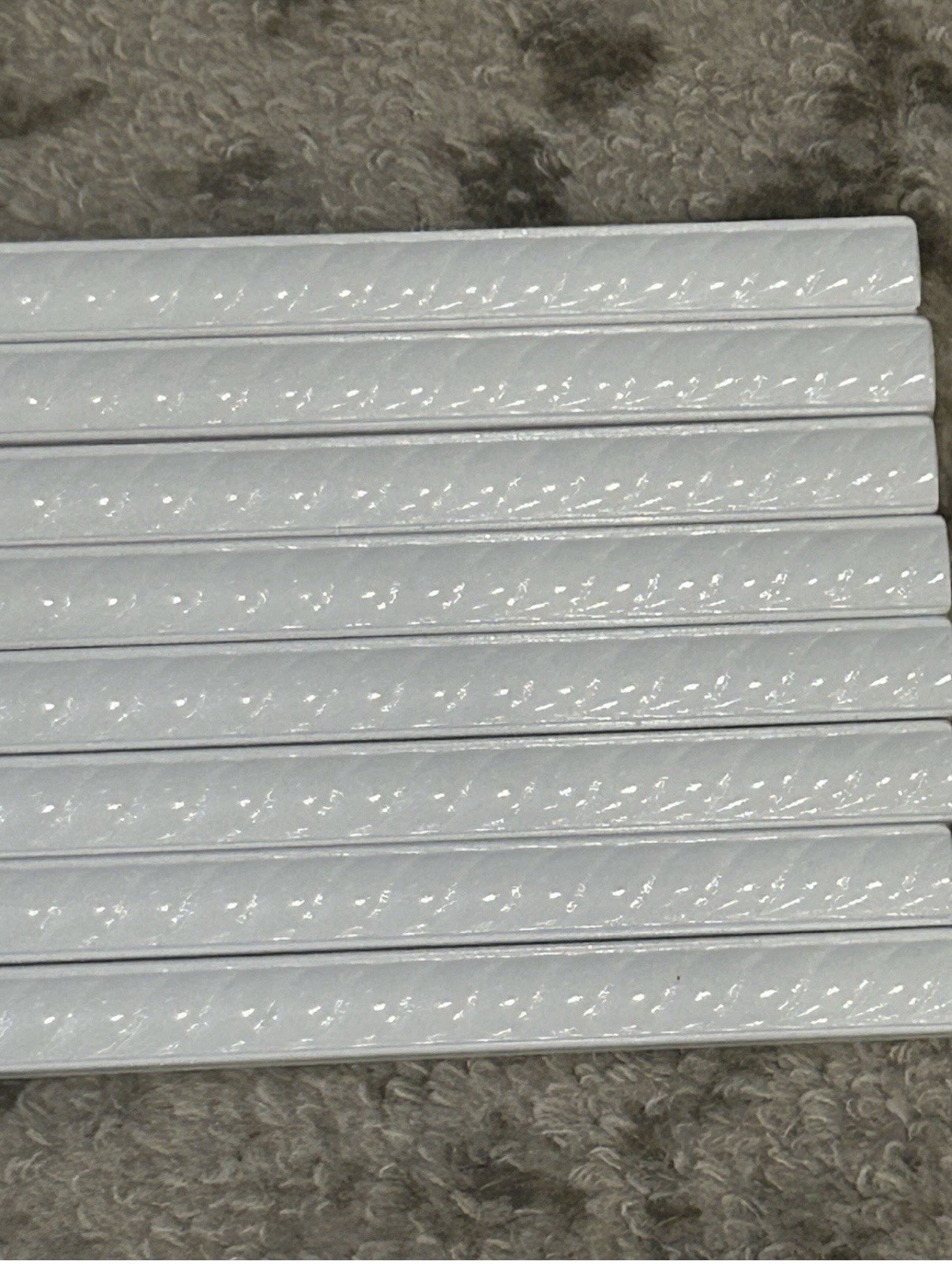 Floor & Decor BRIGHT WHITE ICE DECORATIVE ROPE PENCIL Size: 1/2 x 12